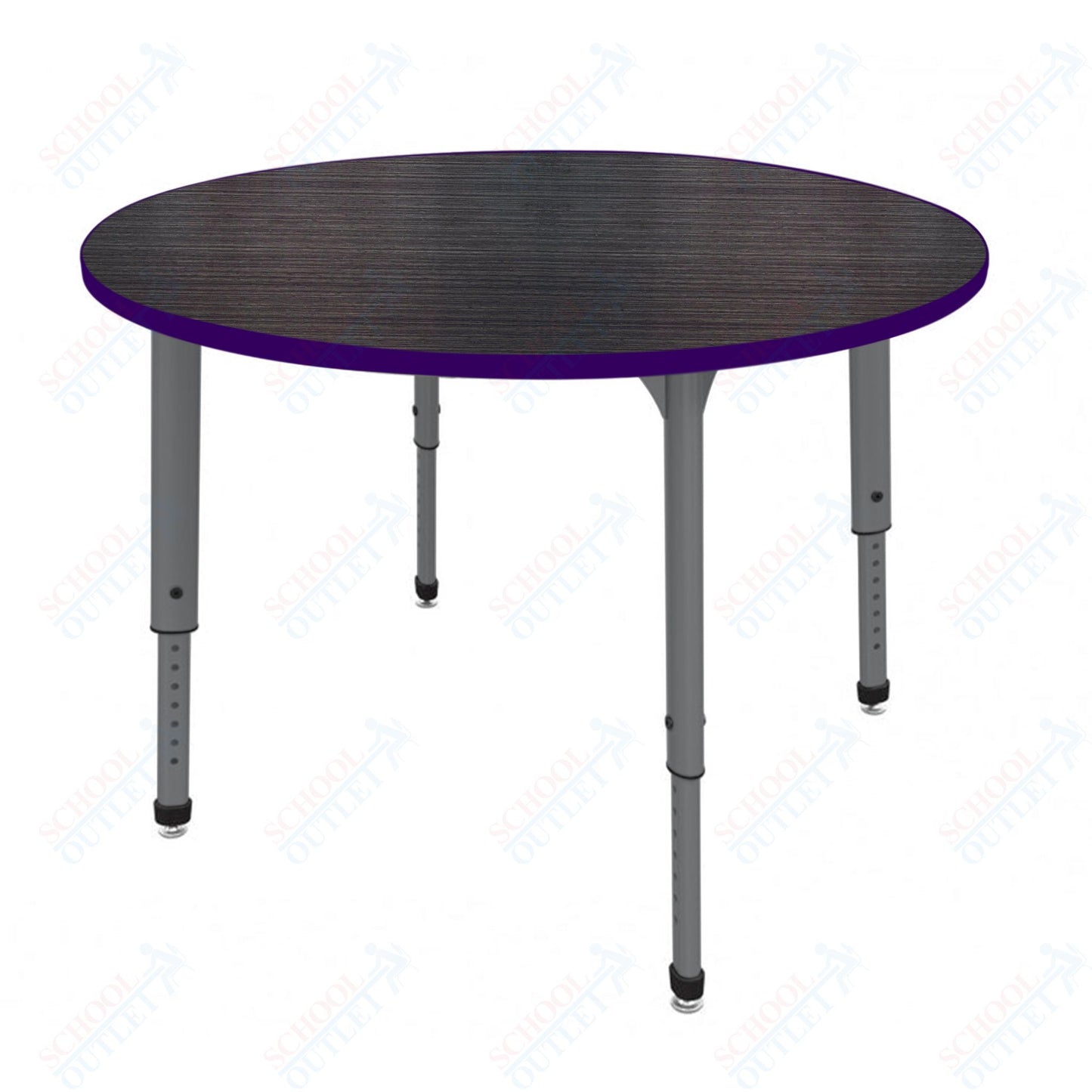 Marco Apex Series 42" Round Preschool Activity Table Height Adjustable Legs 17"-24" (38-2245-MB)