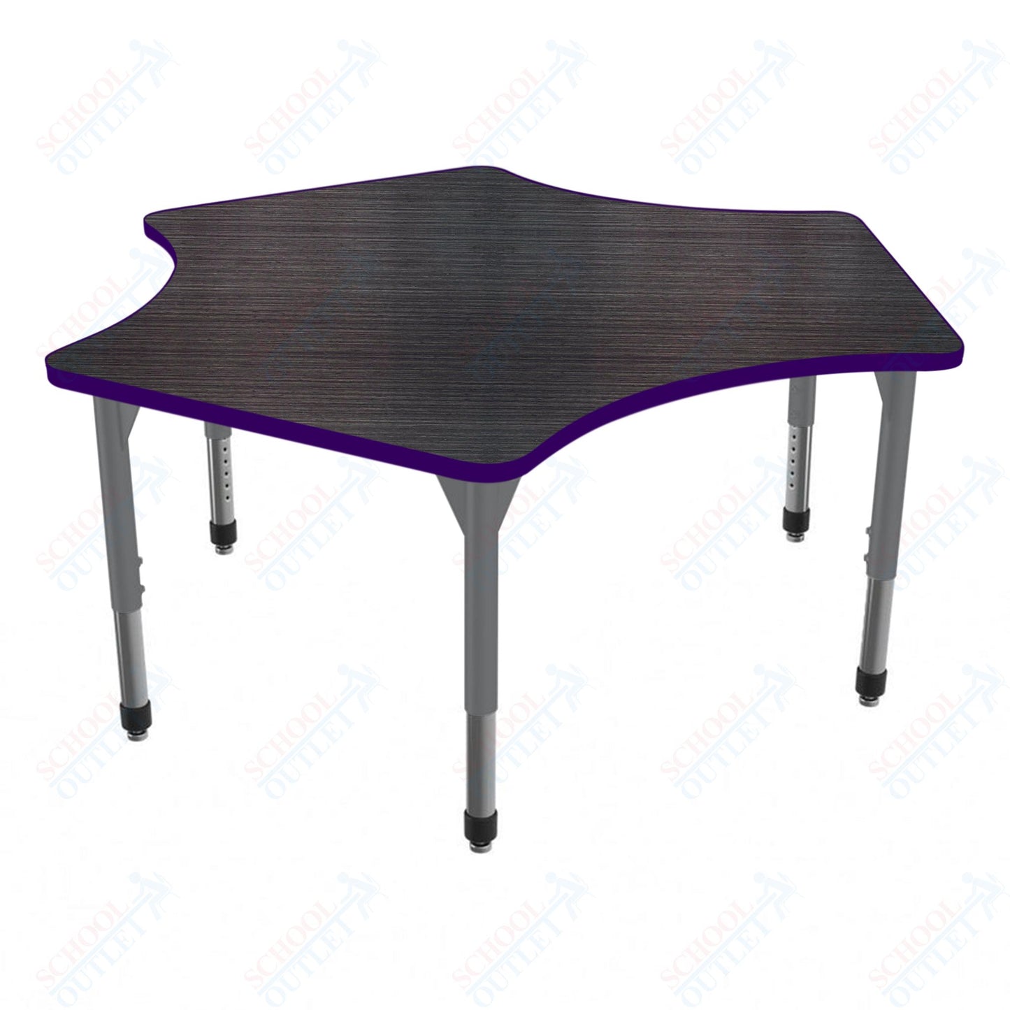 Marco Apex Series Delta Preschool Activity Table 60" x 60" Height Adjustable Legs 17"-24" (38-2251-MB)