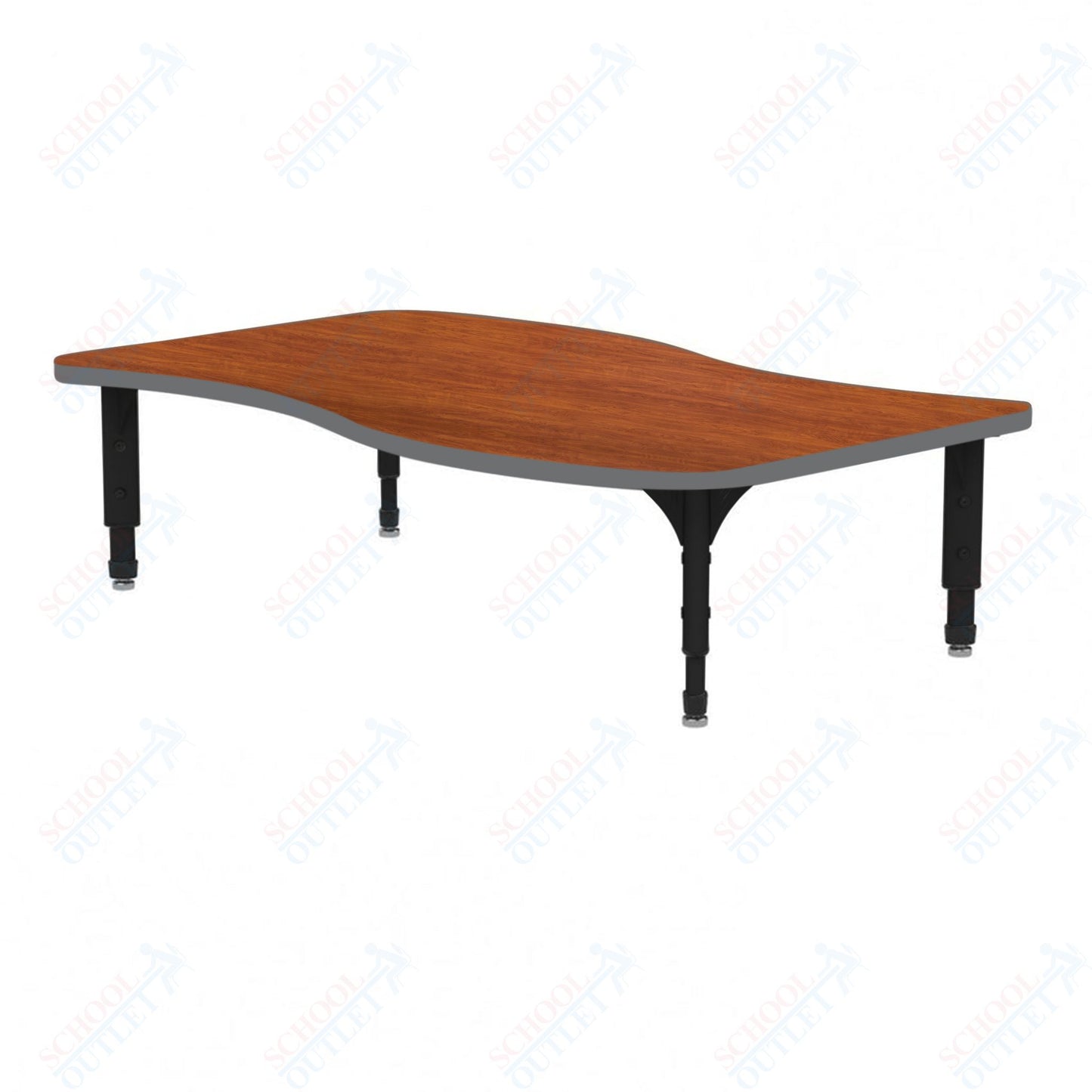 Marco Wave Floor Table 30" x 54" Adjustable Height 12"-15" (38-2258-MC)