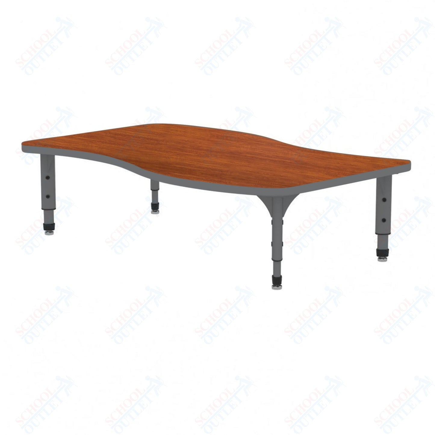 Marco Wave Floor Table 30" x 54" Adjustable Height 12"-15" (38-2258-MC)