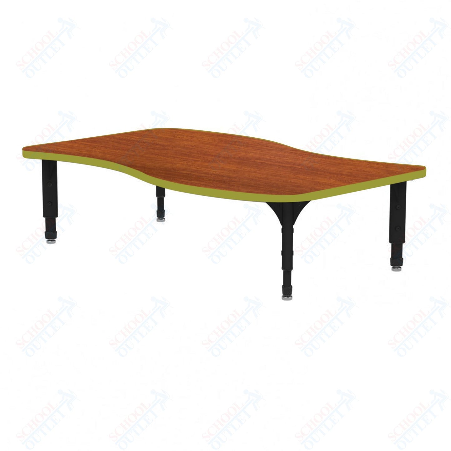 Marco Wave Floor Table 30" x 54" Adjustable Height 12"-15" (38-2258-MC)