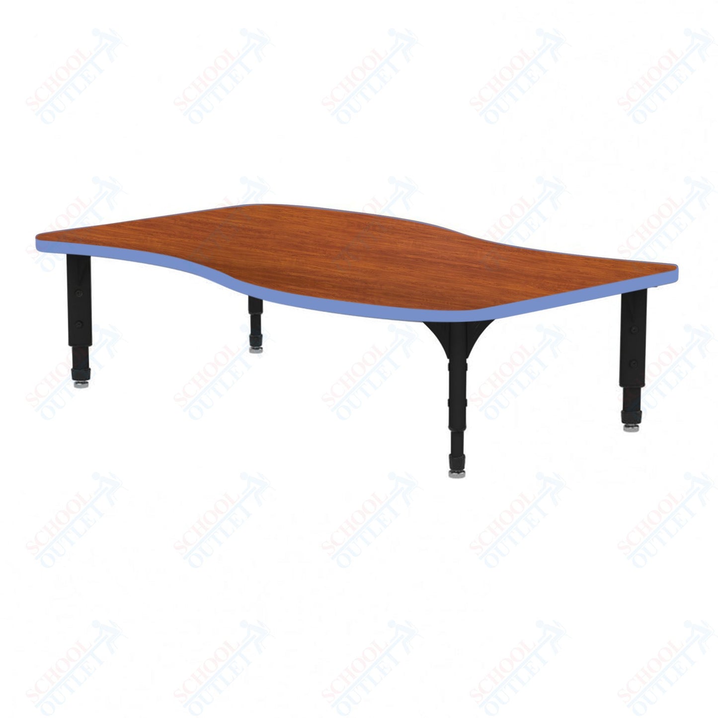 Marco Wave Floor Table 30" x 54" Adjustable Height 12"-15" (38-2258-MC)