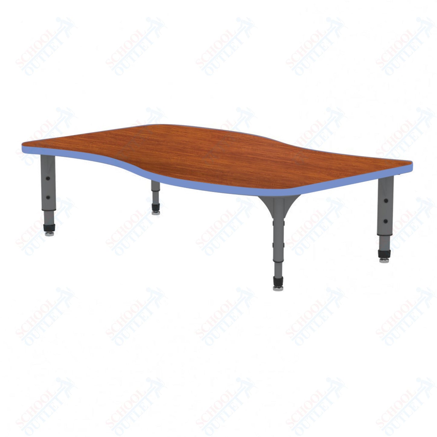 Marco Wave Floor Table 30" x 54" Adjustable Height 12"-15" (38-2258-MC)