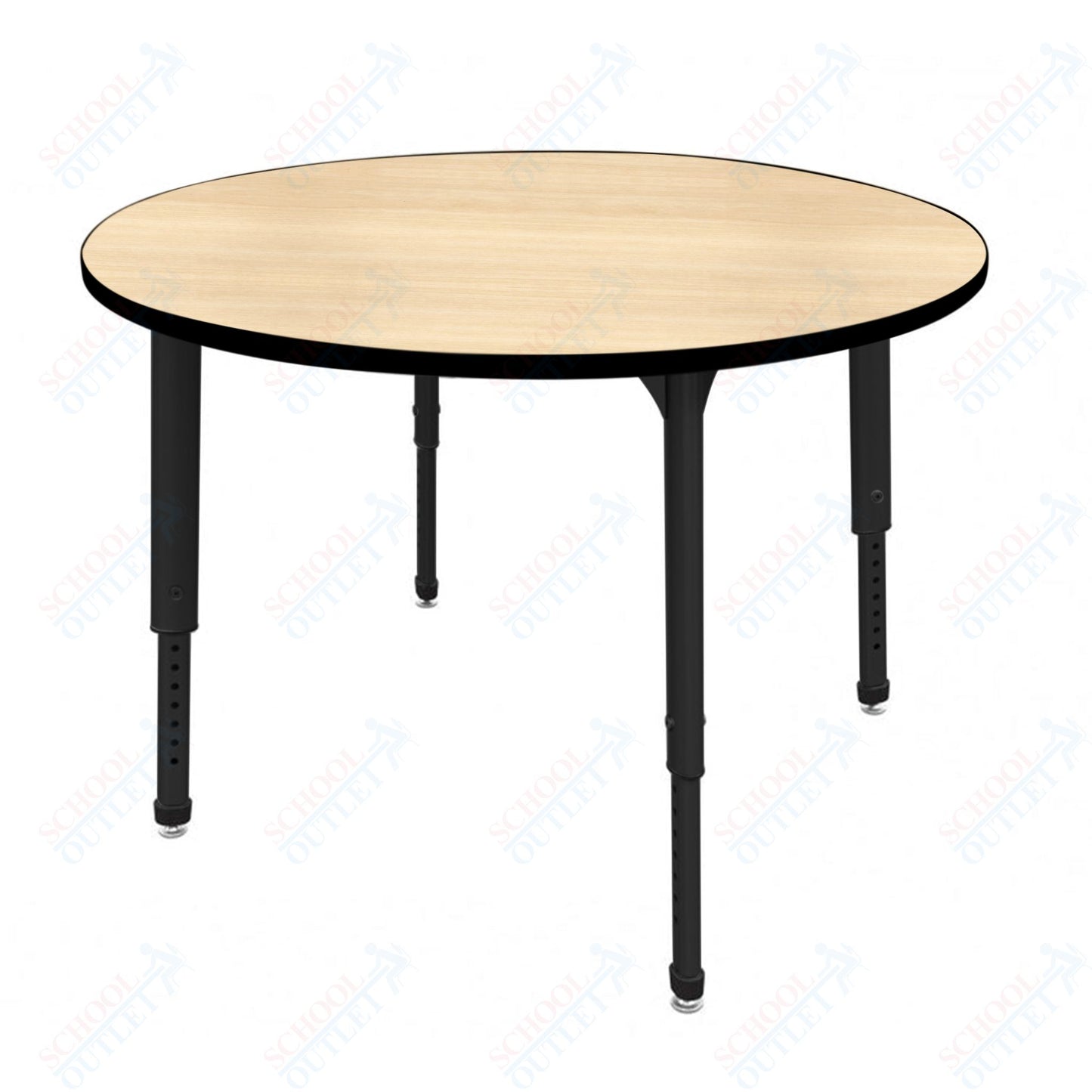 Marco Apex Series 48" Round Preschool Activity Table Height Adjustable Legs 17"-24" (38-2266-MB)