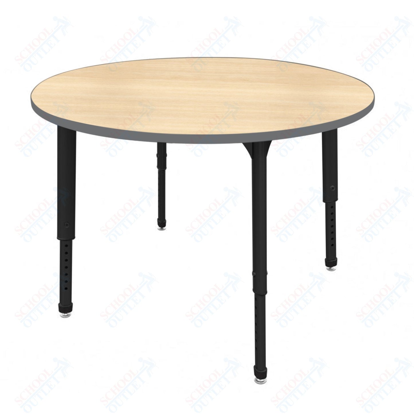 Marco Apex Series 48" Round Preschool Activity Table Height Adjustable Legs 17"-24" (38-2266-MB)