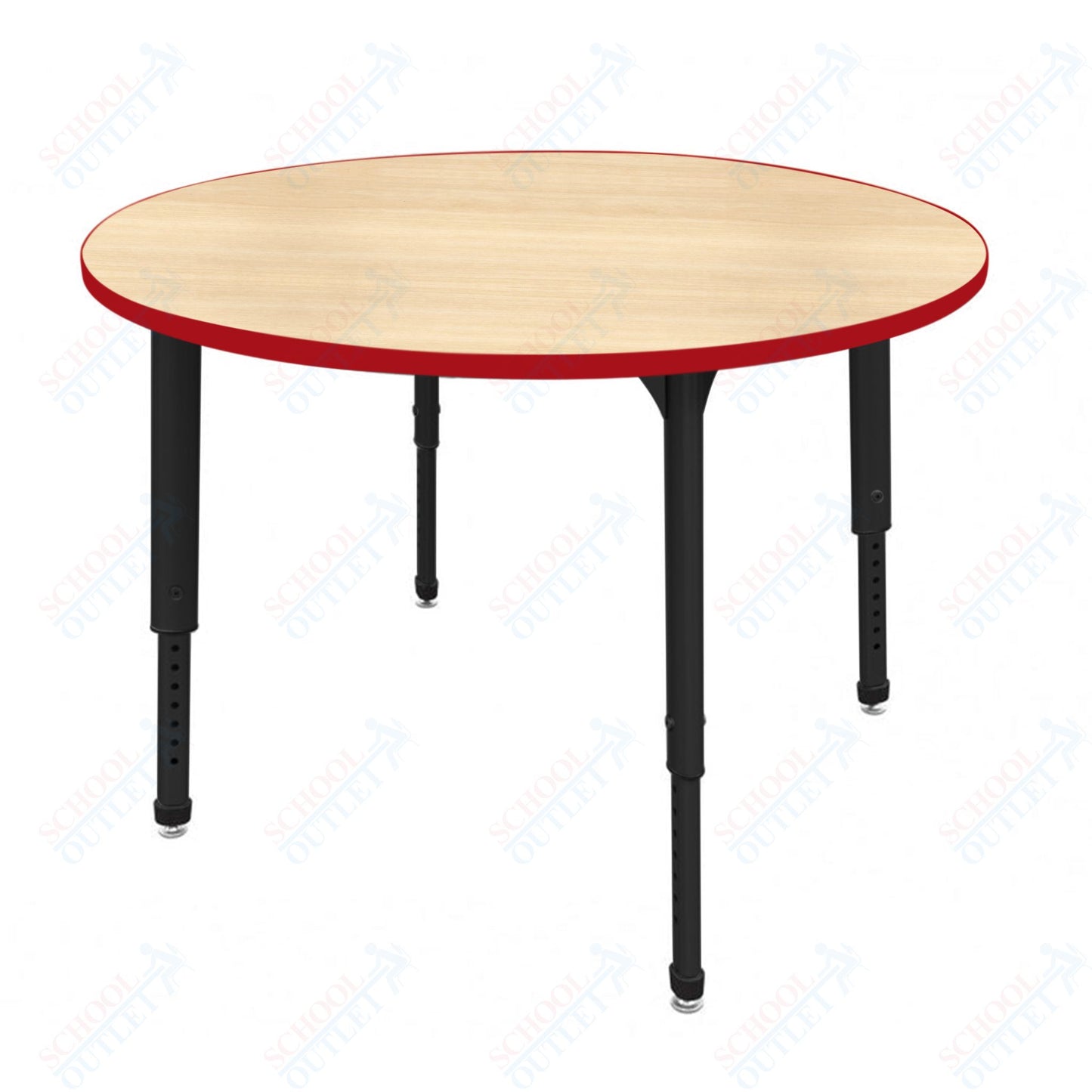 Marco Apex Series 48" Round Preschool Activity Table Height Adjustable Legs 17"-24" (38-2266-MB)