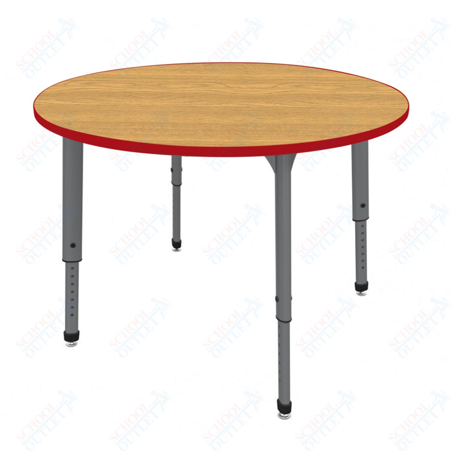 Marco Apex Series 48" Round Preschool Activity Table Height Adjustable Legs 17"-24" (38-2266-MB)