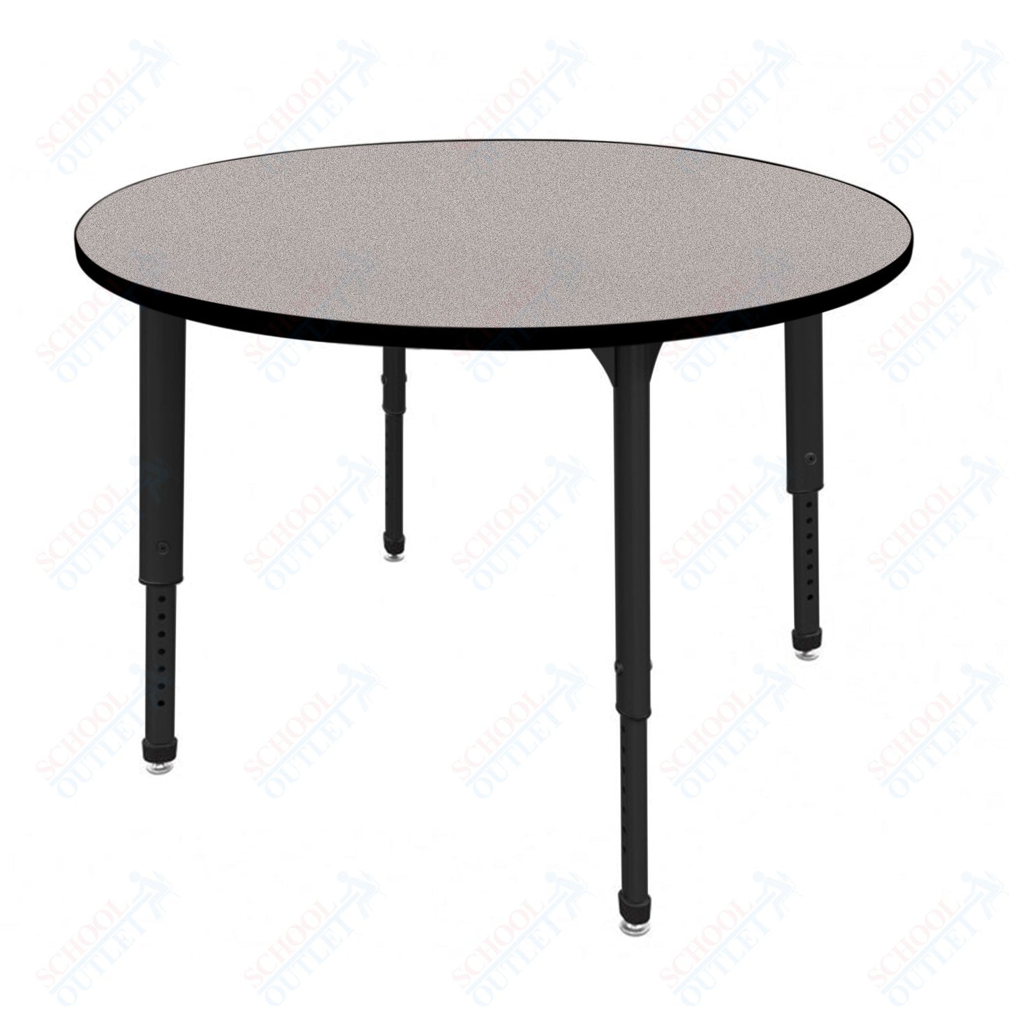 Marco Apex Series 48" Round Preschool Activity Table Height Adjustable Legs 17"-24" (38-2266-MB)