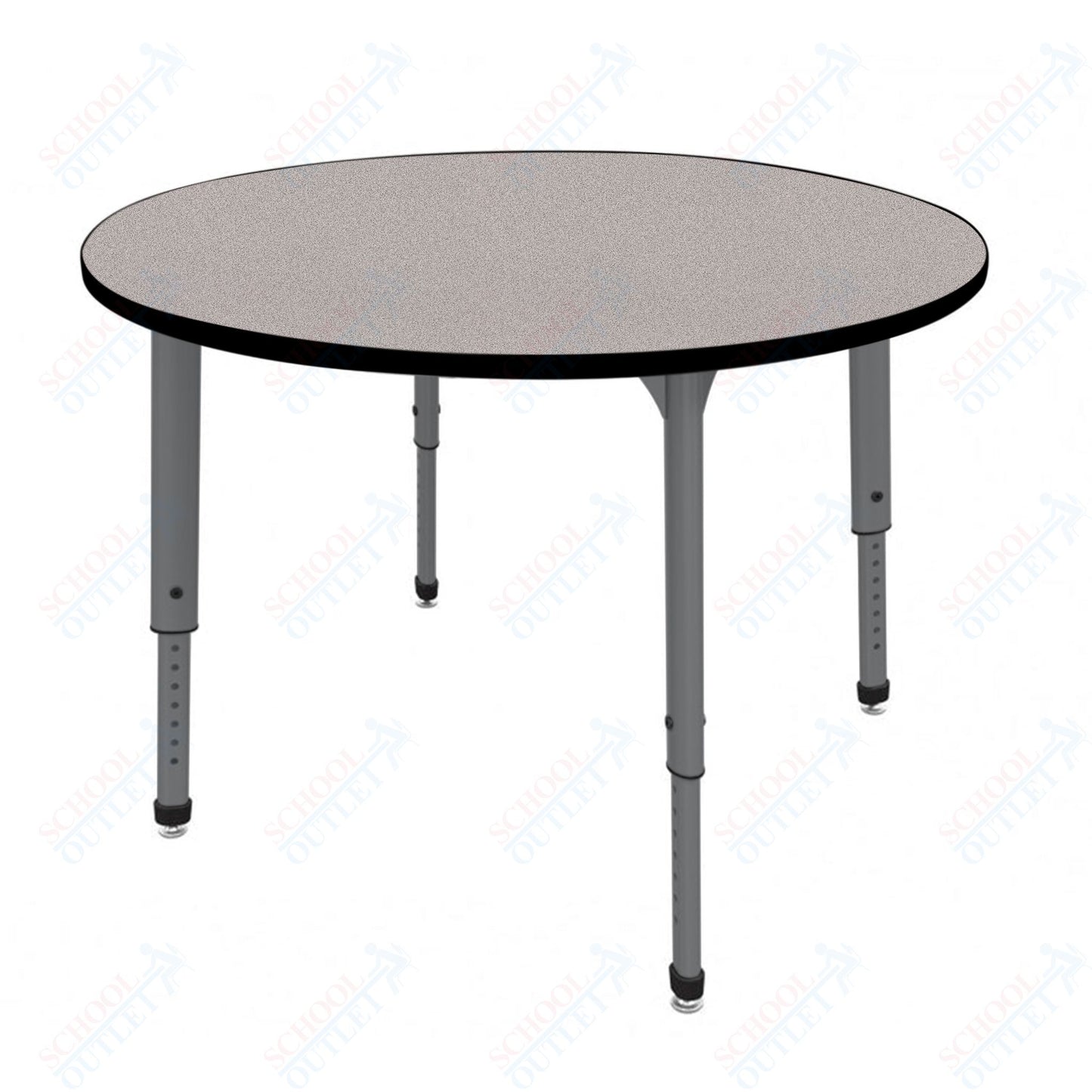 Marco Apex Series 48" Round Preschool Activity Table Height Adjustable Legs 17"-24" (38-2266-MB)