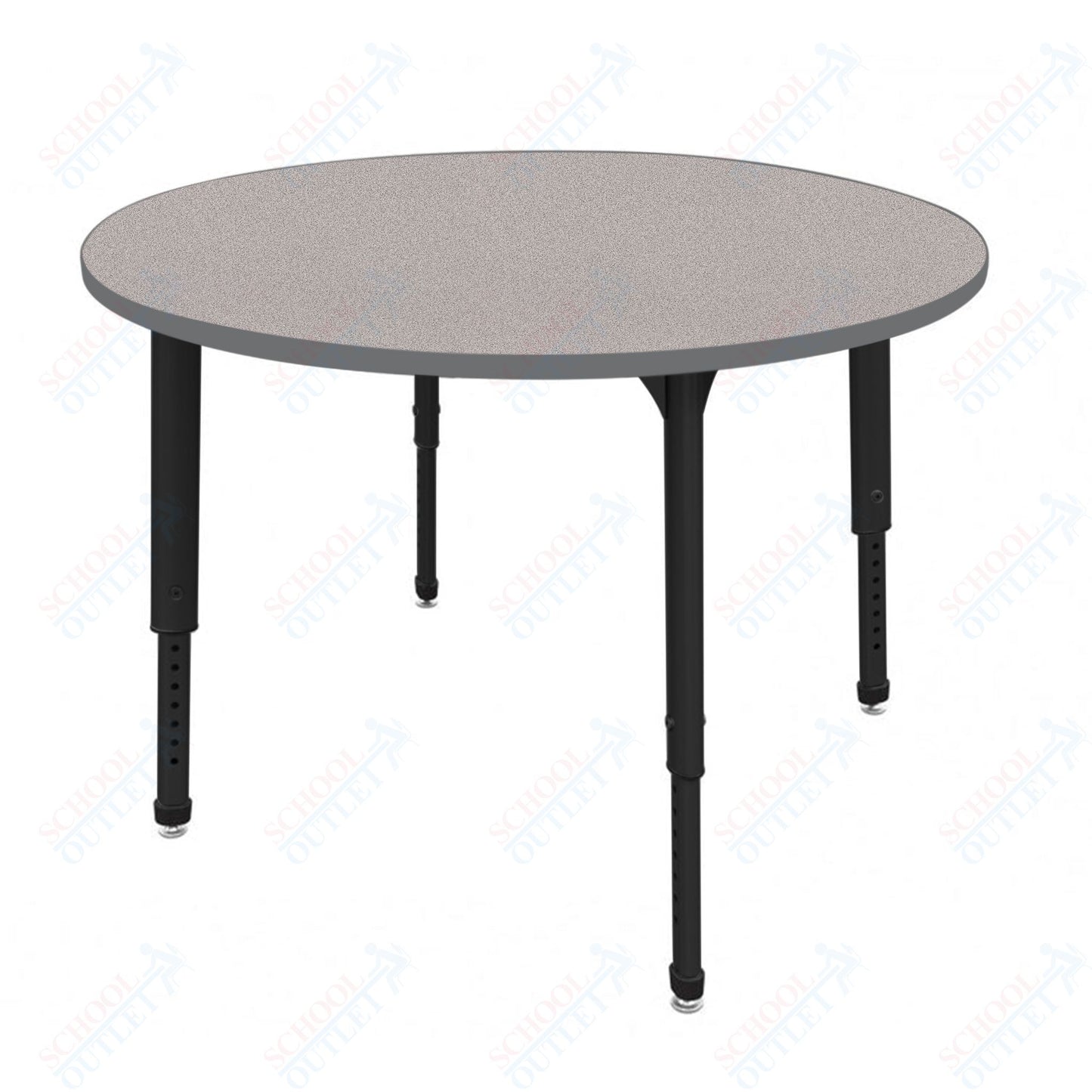 Marco Apex Series 48" Round Preschool Activity Table Height Adjustable Legs 17"-24" (38-2266-MB)