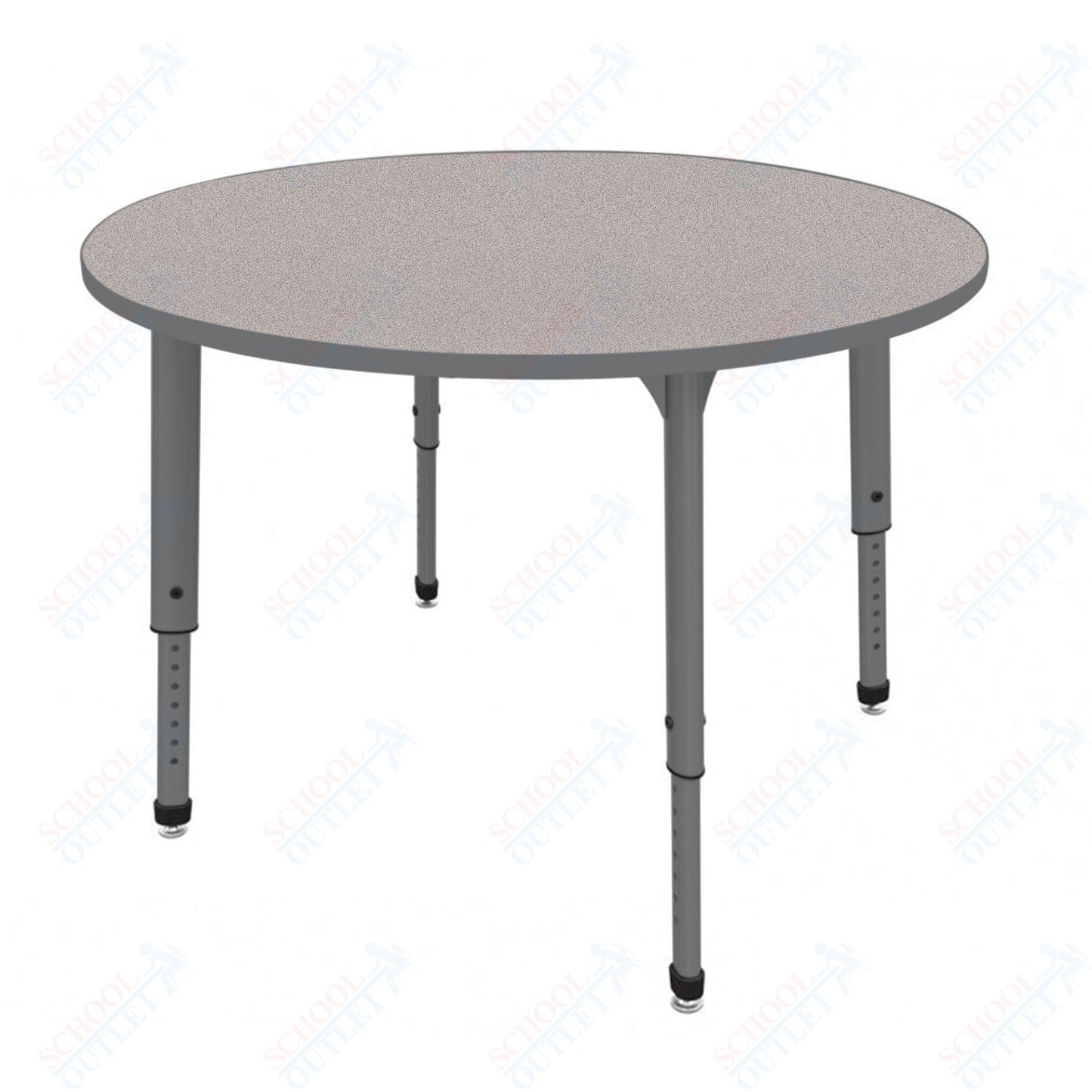 Marco Apex Series 48" Round Preschool Activity Table Height Adjustable Legs 17"-24" (38-2266-MB)