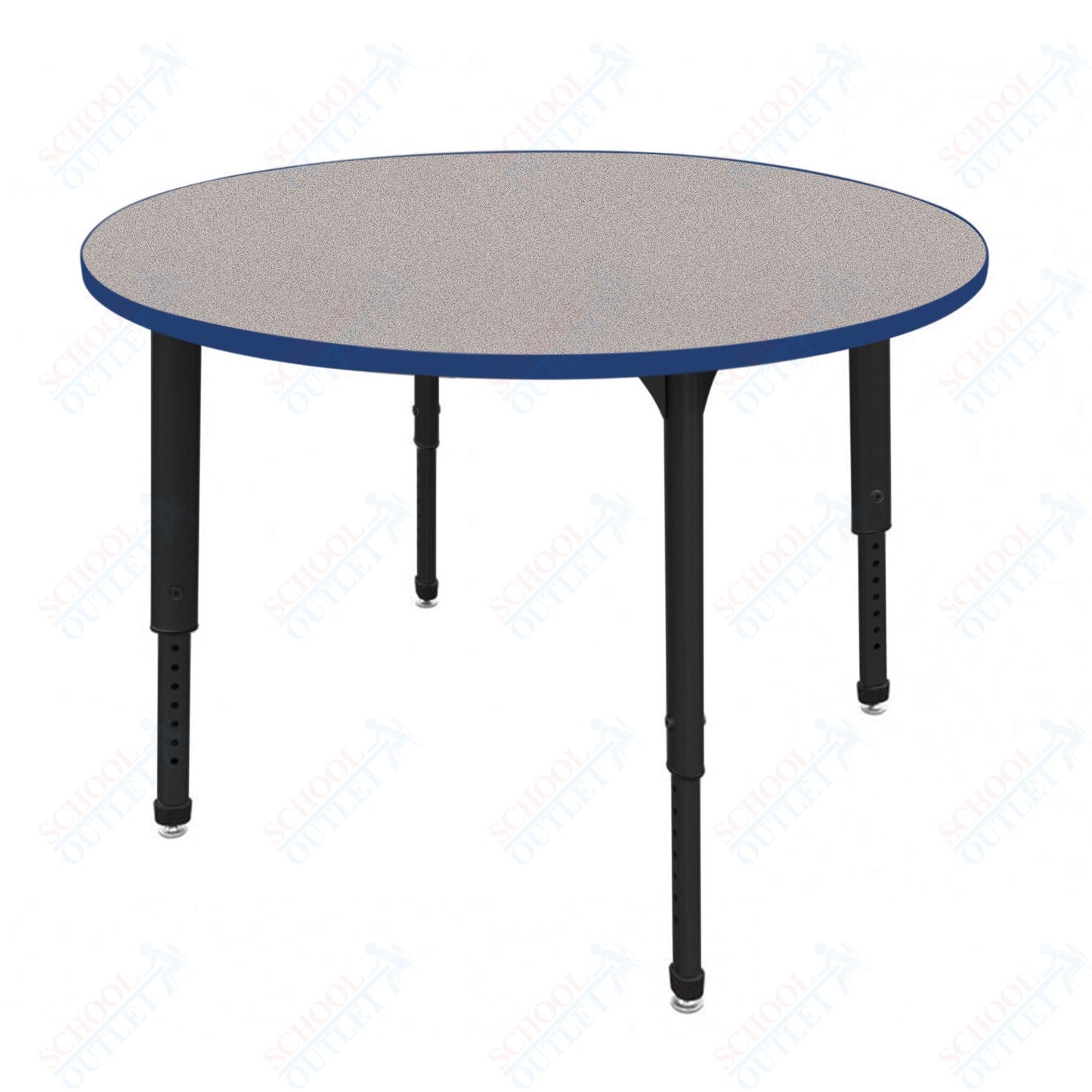 Marco Apex Series 48" Round Preschool Activity Table Height Adjustable Legs 17"-24" (38-2266-MB)