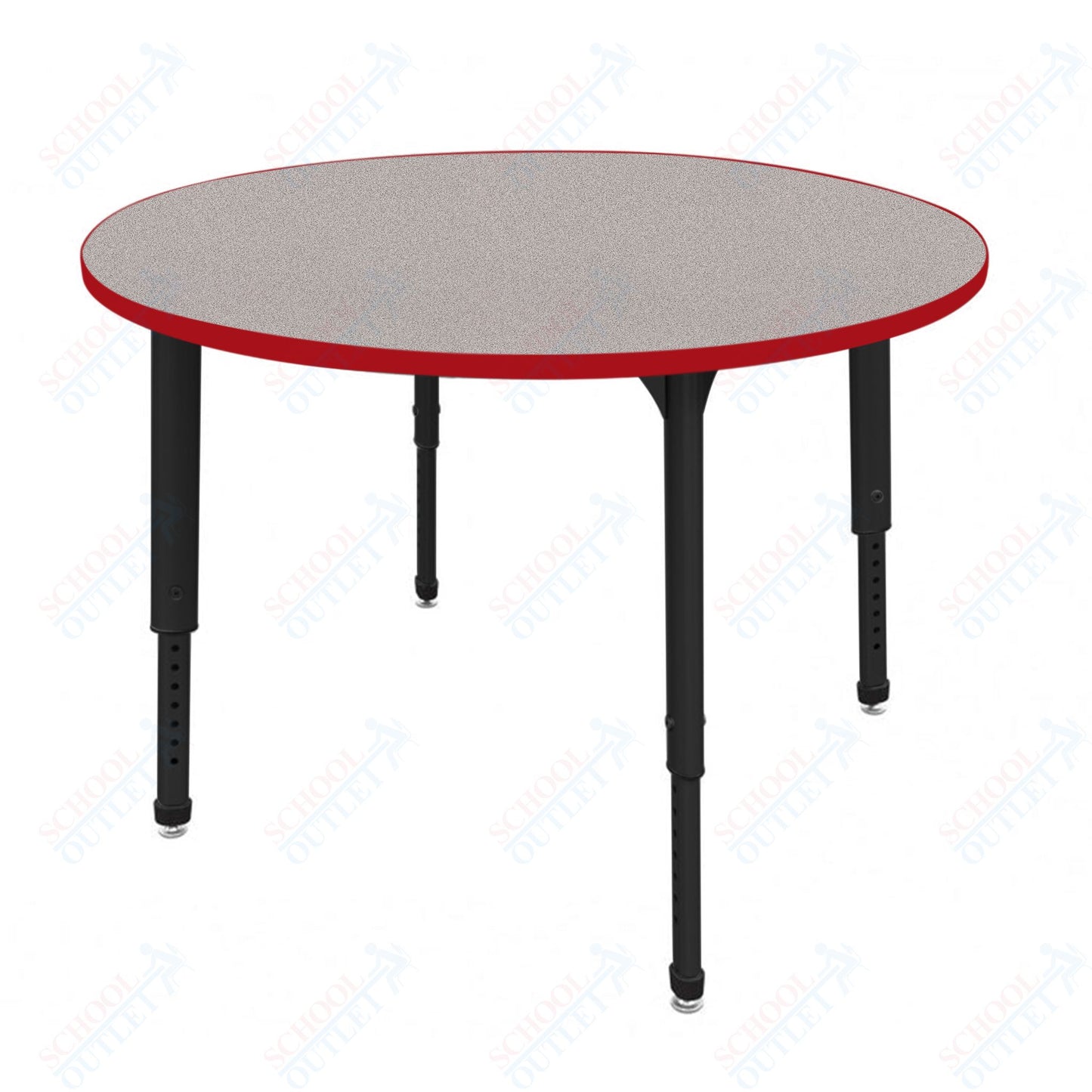 Marco Apex Series 48" Round Preschool Activity Table Height Adjustable Legs 17"-24" (38-2266-MB)