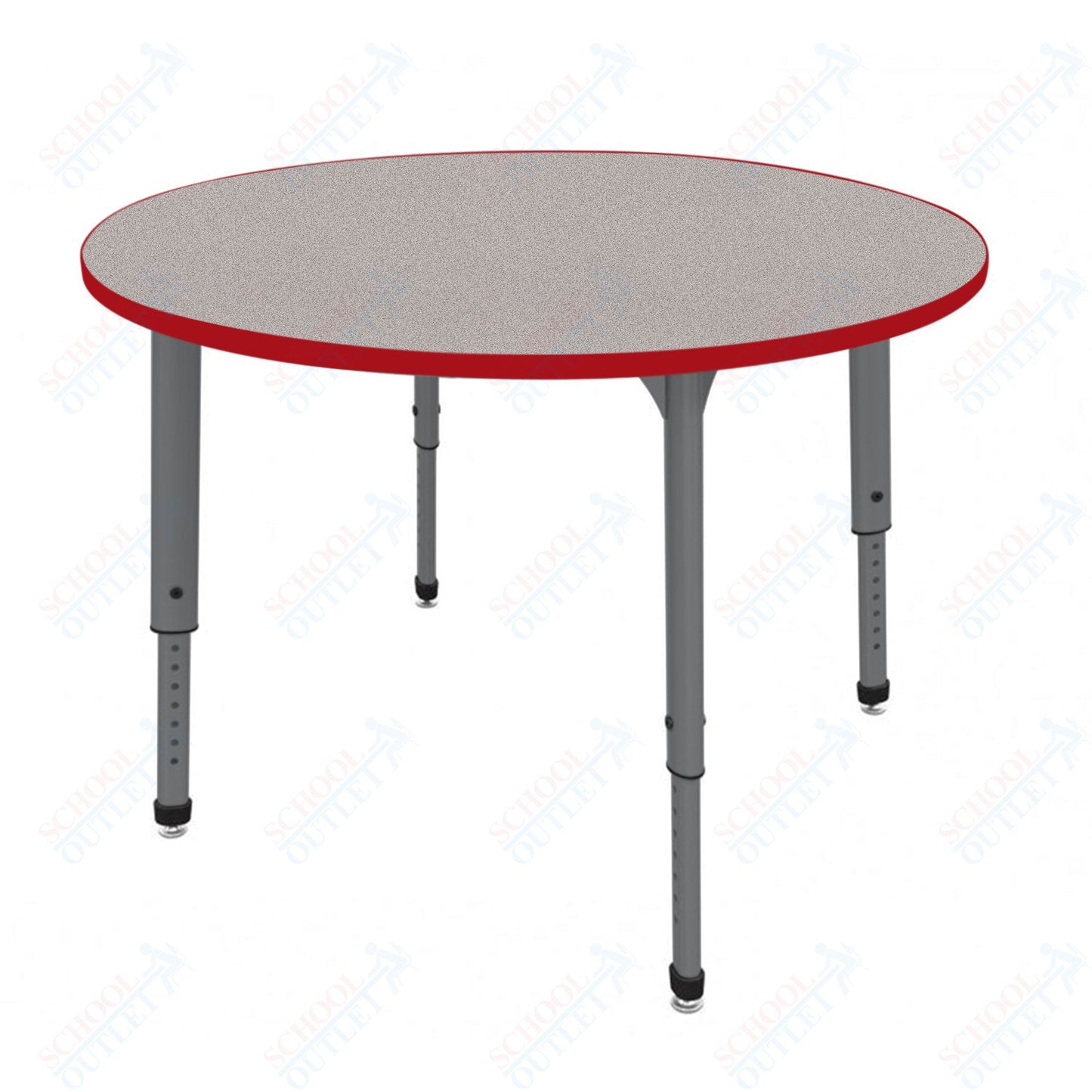 Marco Apex Series 48" Round Preschool Activity Table Height Adjustable Legs 17"-24" (38-2266-MB)