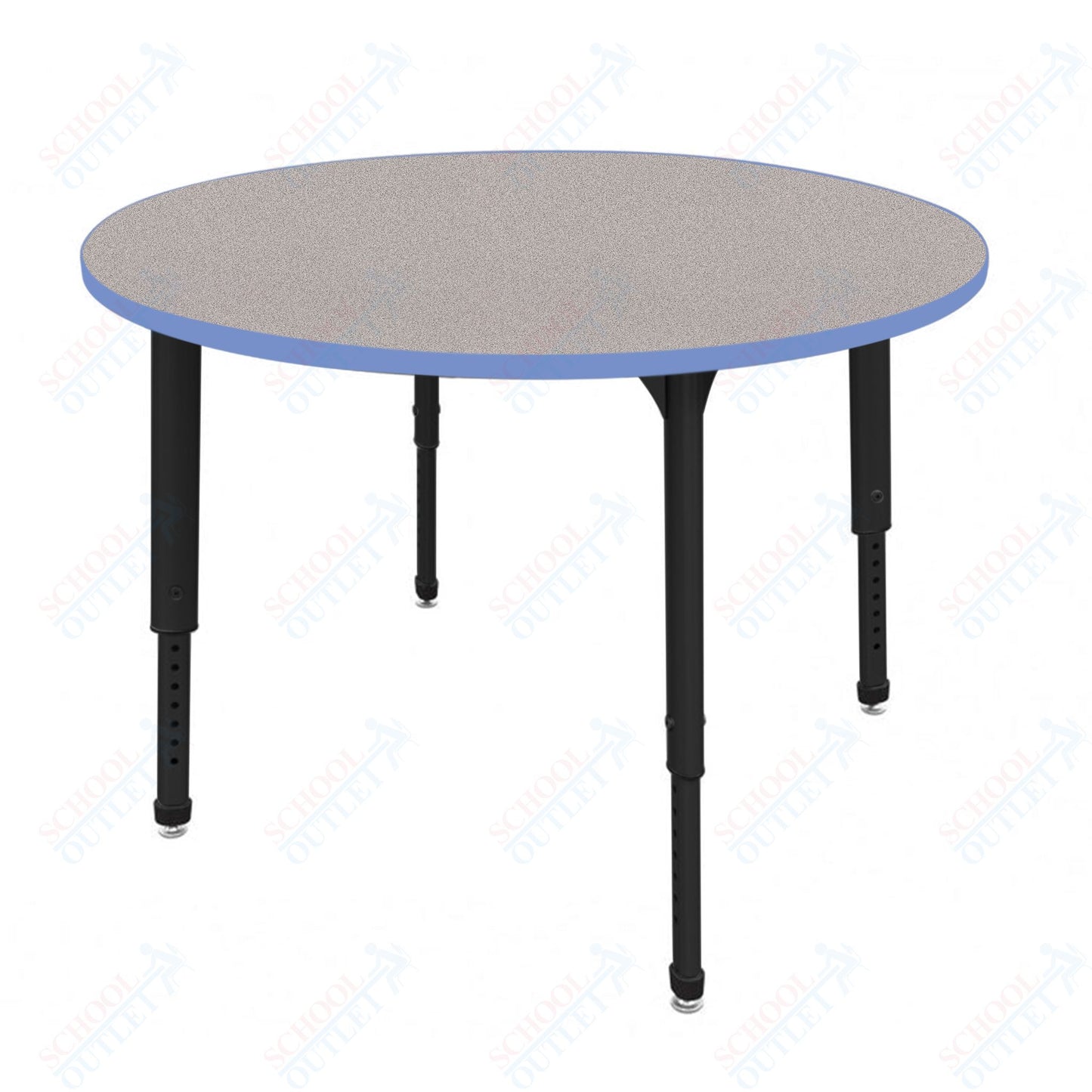Marco Apex Series 48" Round Preschool Activity Table Height Adjustable Legs 17"-24" (38-2266-MB)