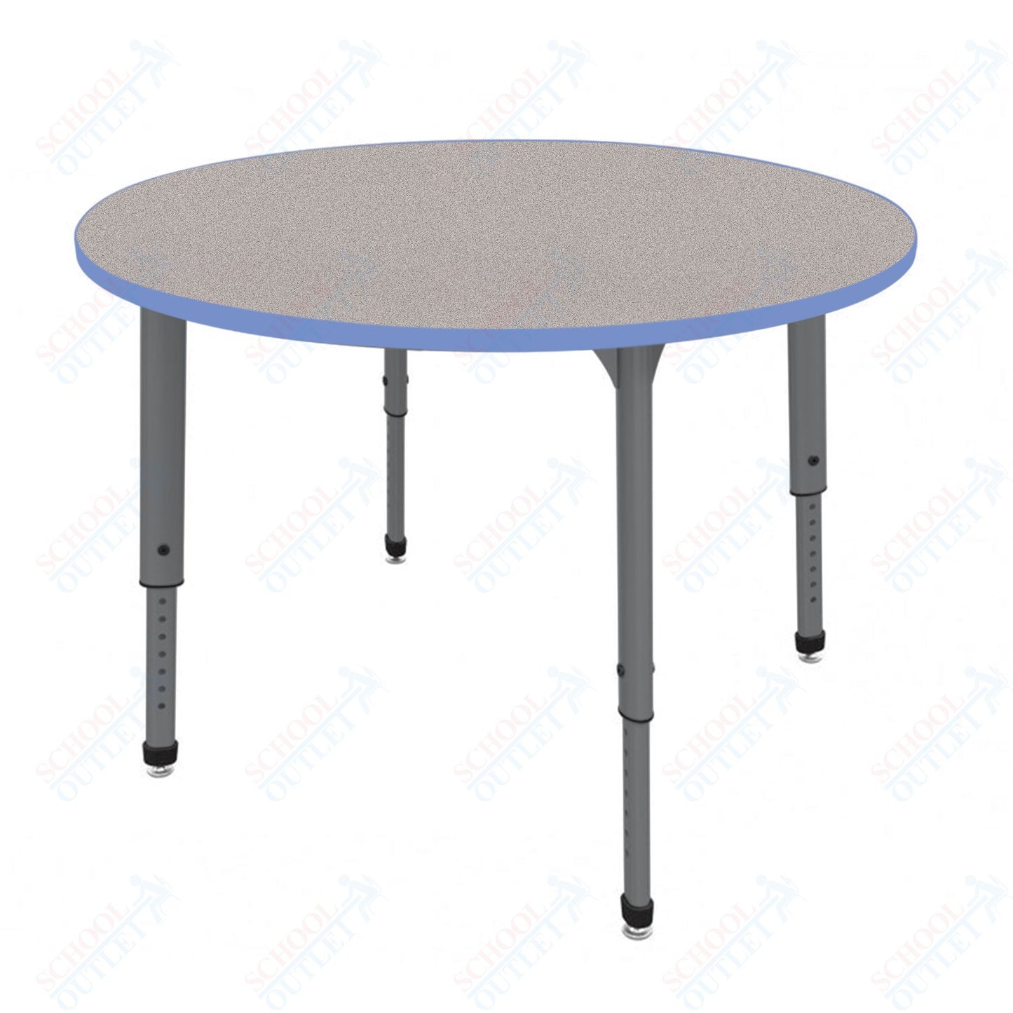 Marco Apex Series 48" Round Preschool Activity Table Height Adjustable Legs 17"-24" (38-2266-MB)