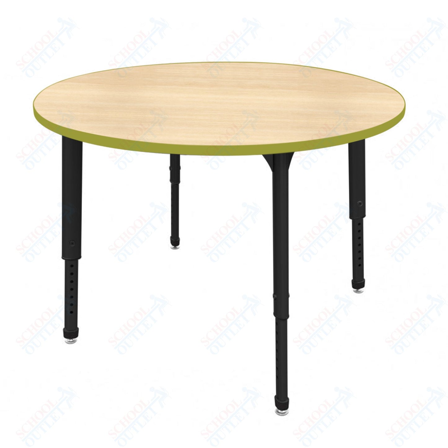 Marco Apex Series 48" Round Preschool Activity Table Height Adjustable Legs 17"-24" (38-2266-MB)