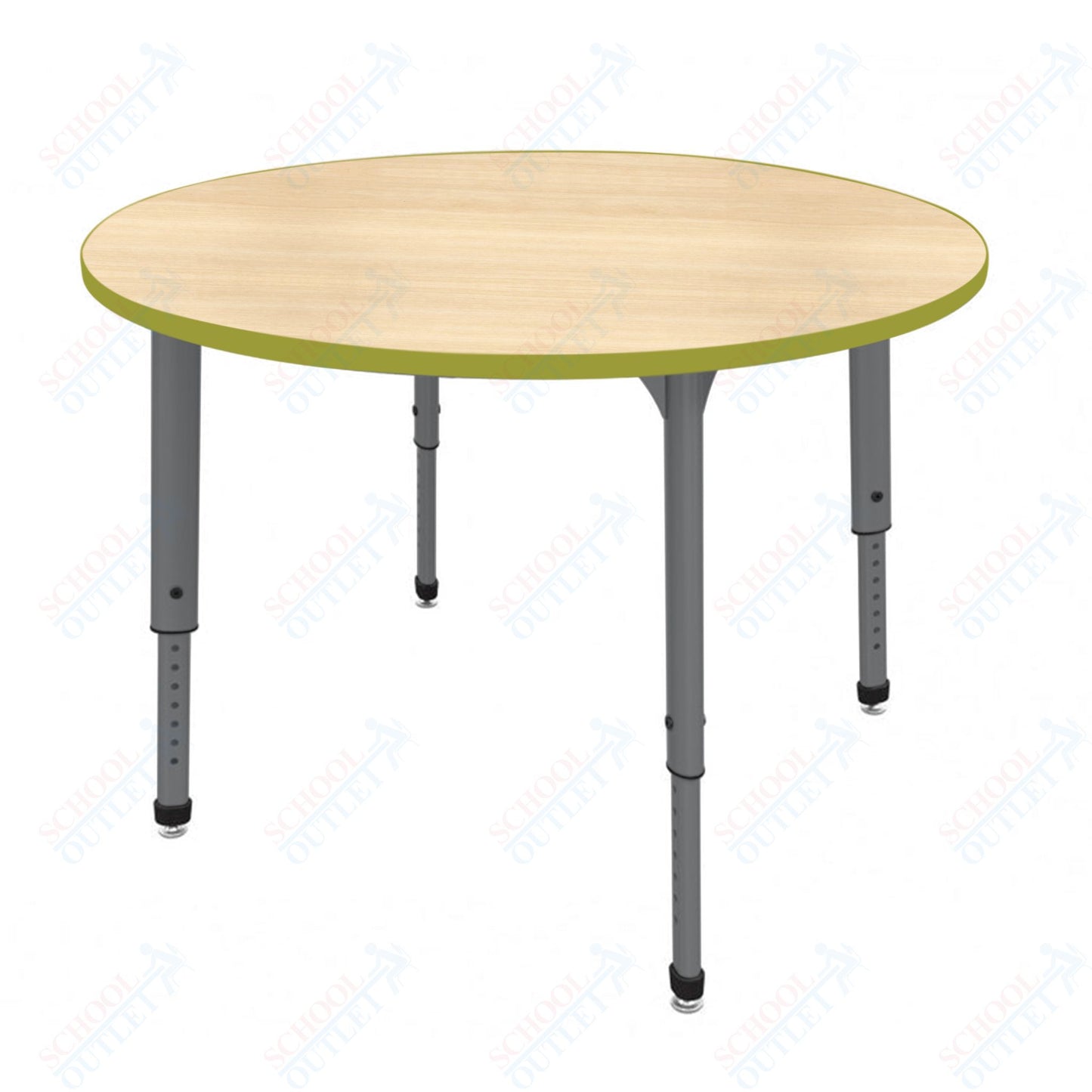 Marco Apex Series 48" Round Preschool Activity Table Height Adjustable Legs 17"-24" (38-2266-MB)