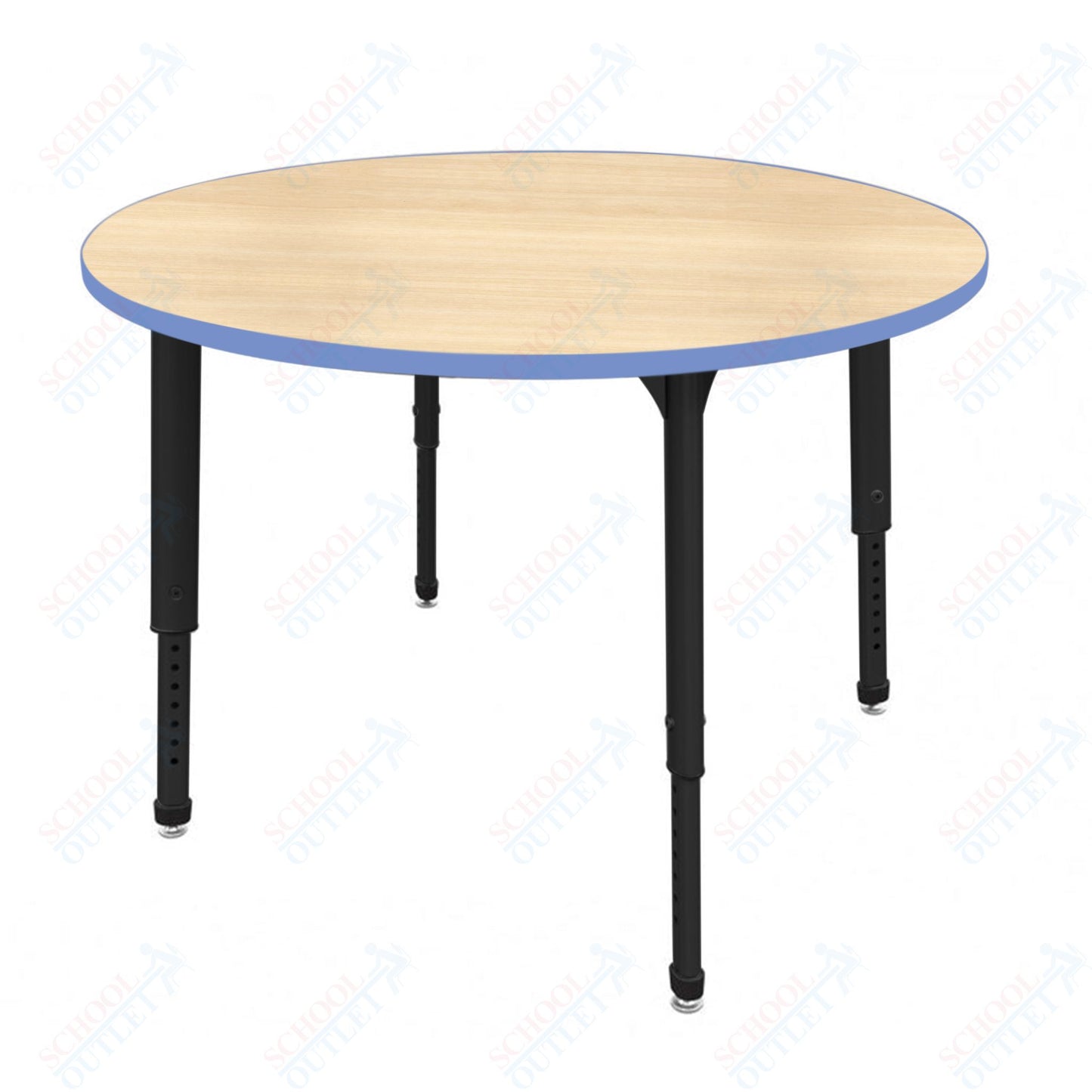 Marco Apex Series 48" Round Preschool Activity Table Height Adjustable Legs 17"-24" (38-2266-MB)