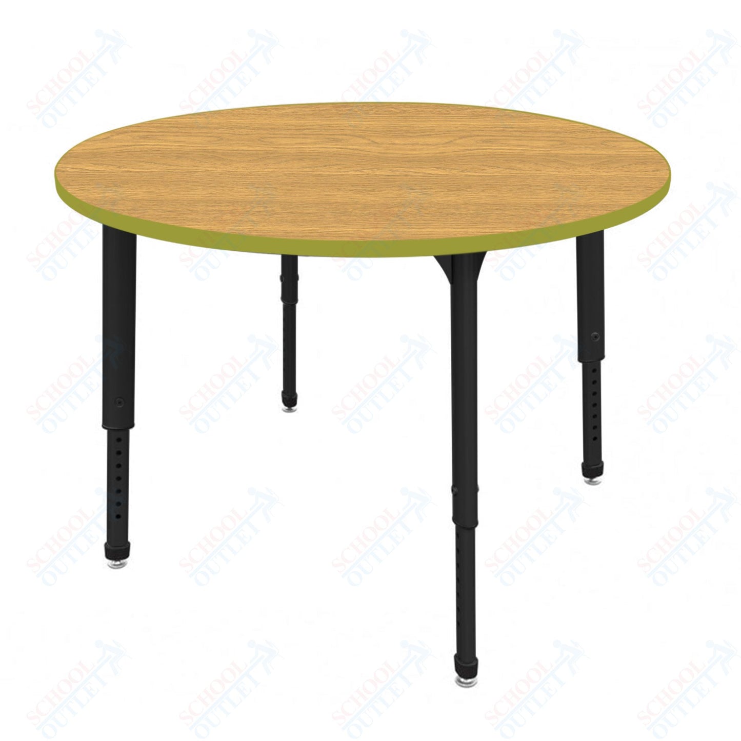 Marco Apex Series 48" Round Preschool Activity Table Height Adjustable Legs 17"-24" (38-2266-MB)