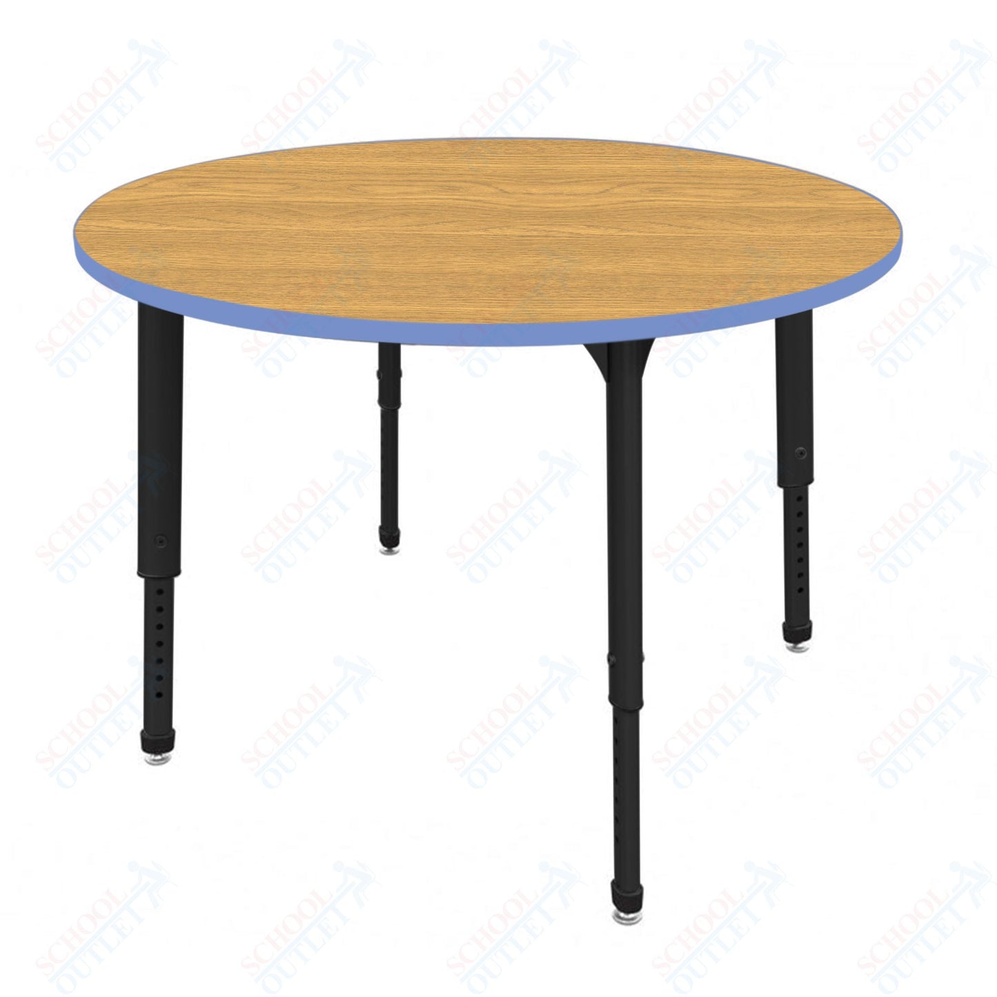 Marco Apex Series 48" Round Preschool Activity Table Height Adjustable Legs 17"-24" (38-2266-MB)