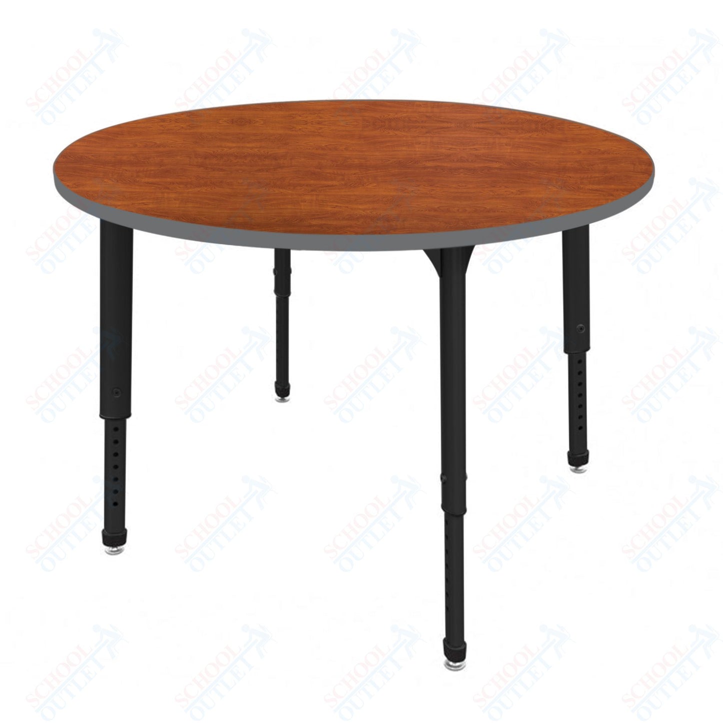 Marco Apex Series 48" Round Preschool Activity Table Height Adjustable Legs 17"-24" (38-2266-MB)