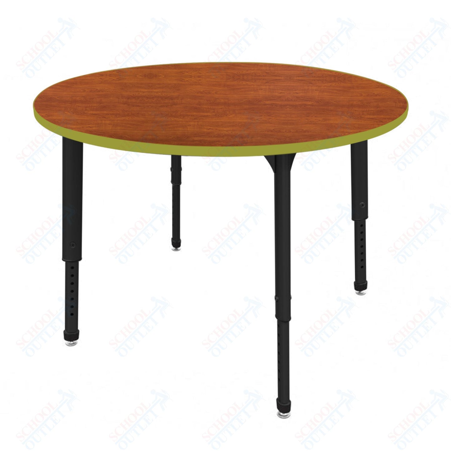 Marco Apex Series 48" Round Preschool Activity Table Height Adjustable Legs 17"-24" (38-2266-MB)