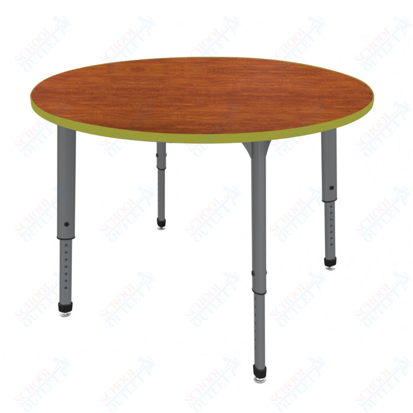 Marco Apex Series 48" Round Preschool Activity Table Height Adjustable Legs 17"-24" (38-2266-MB)