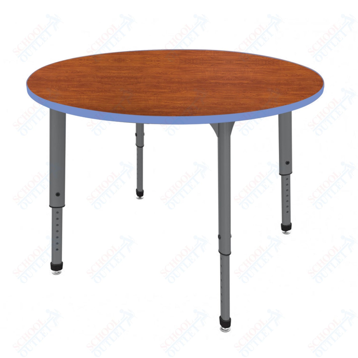 Marco Apex Series 48" Round Preschool Activity Table Height Adjustable Legs 17"-24" (38-2266-MB)