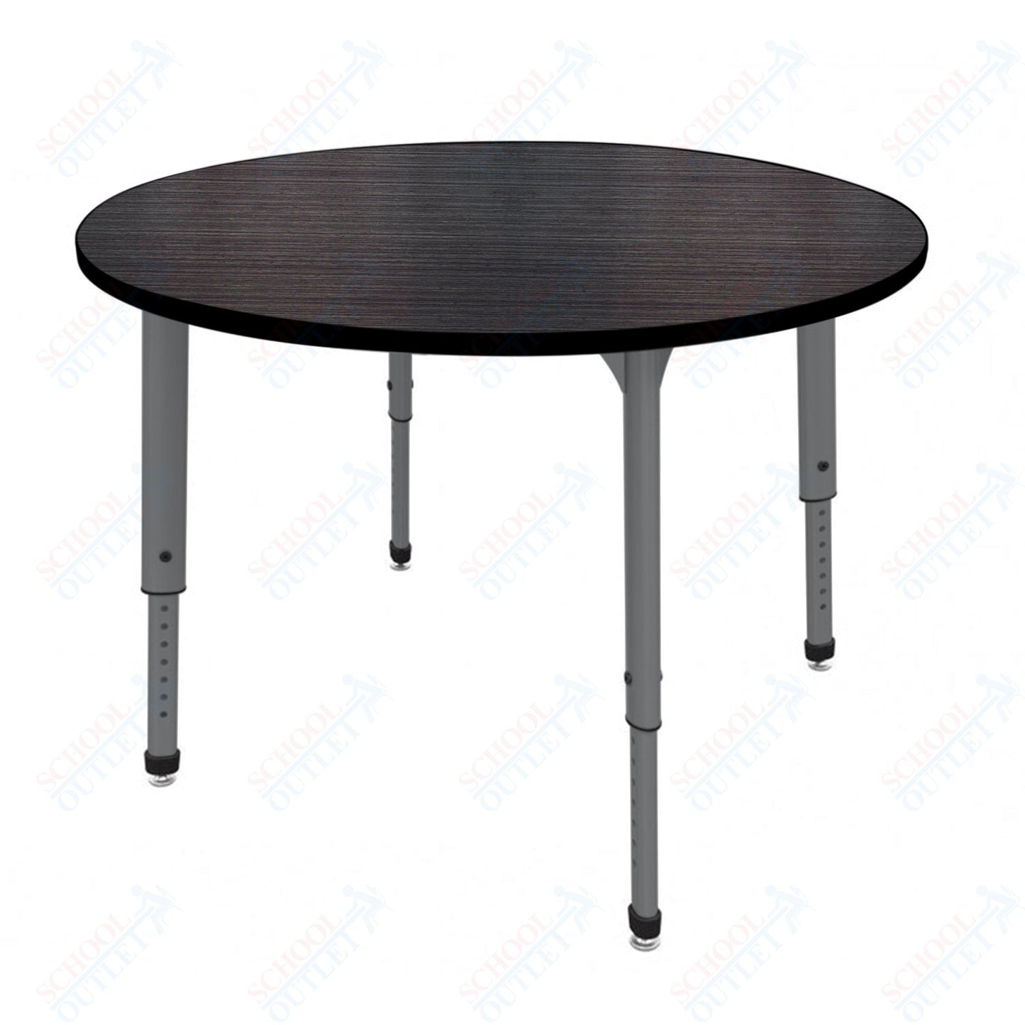 Marco Apex Series 48" Round Preschool Activity Table Height Adjustable Legs 17"-24" (38-2266-MB)