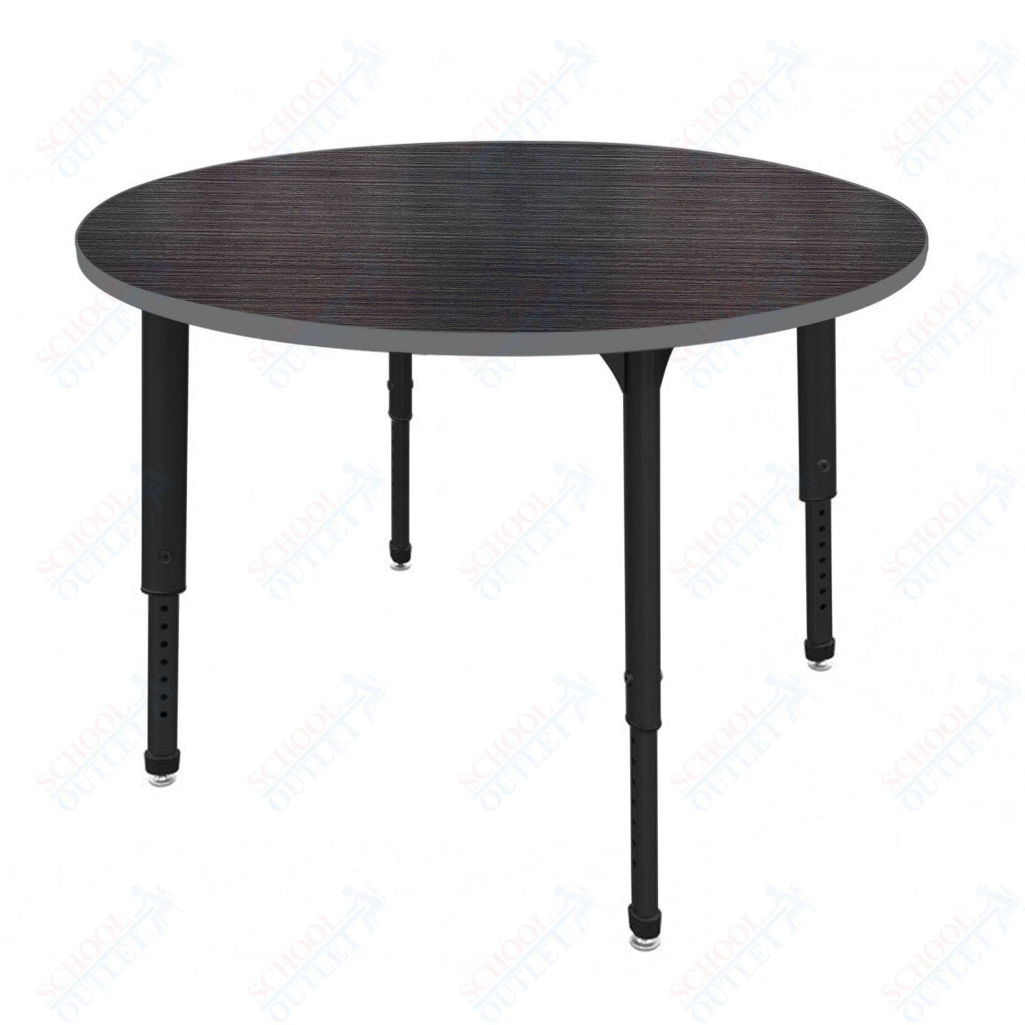 Marco Apex Series 48" Round Preschool Activity Table Height Adjustable Legs 17"-24" (38-2266-MB)