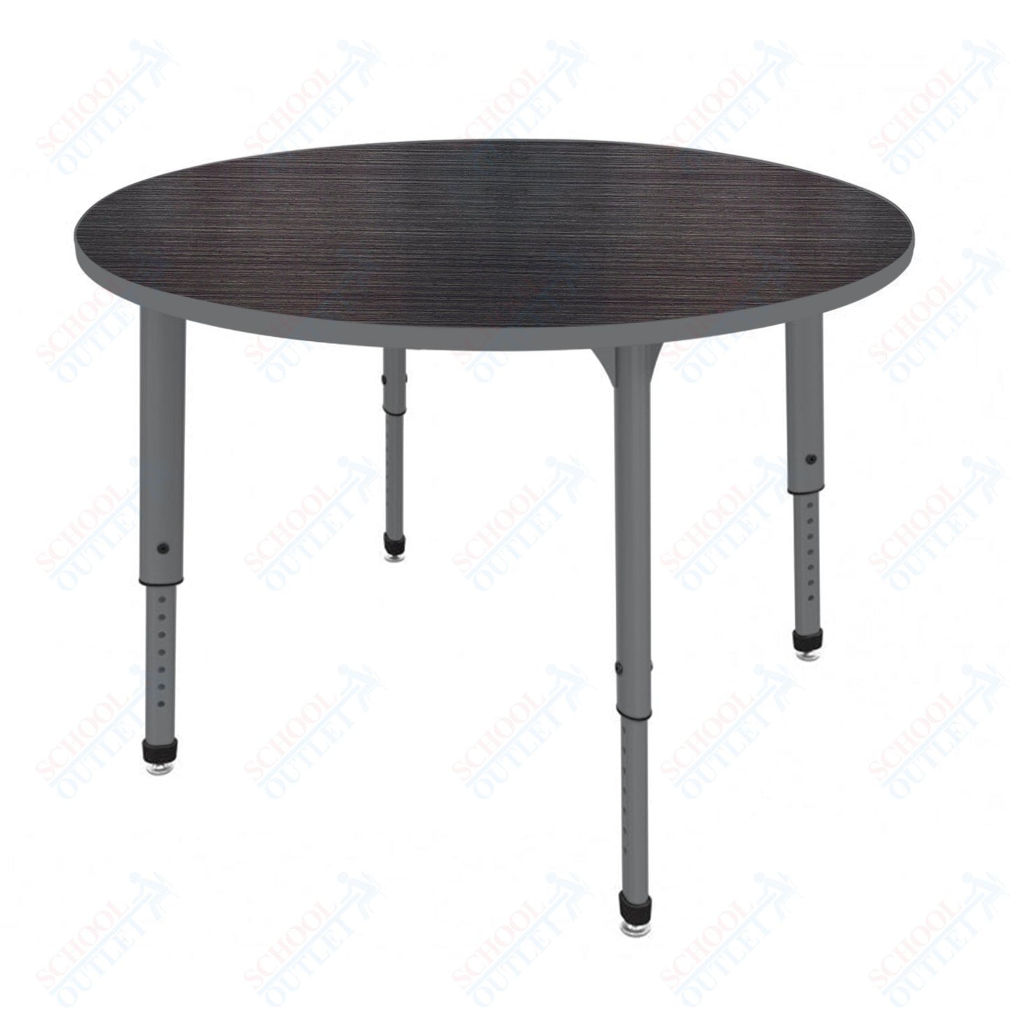 Marco Apex Series 48" Round Preschool Activity Table Height Adjustable Legs 17"-24" (38-2266-MB)
