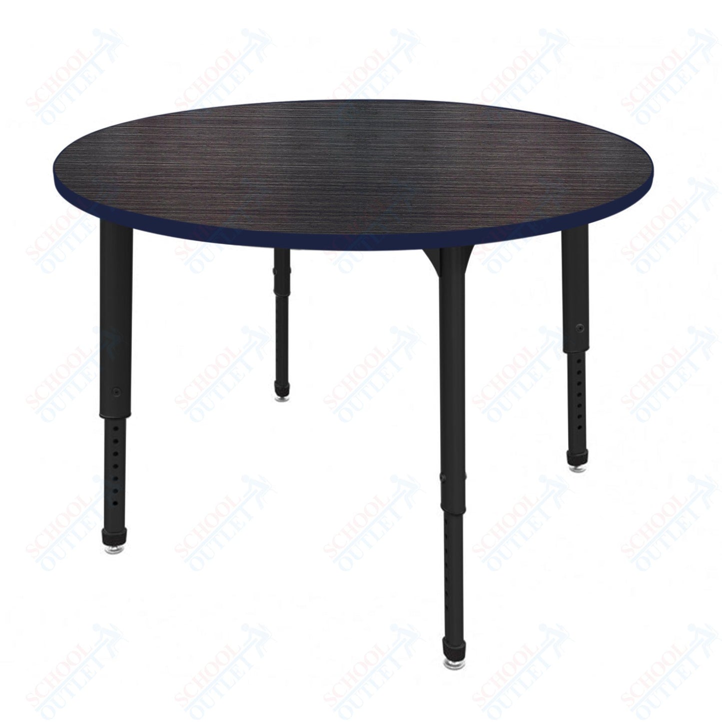Marco Apex Series 48" Round Preschool Activity Table Height Adjustable Legs 17"-24" (38-2266-MB)