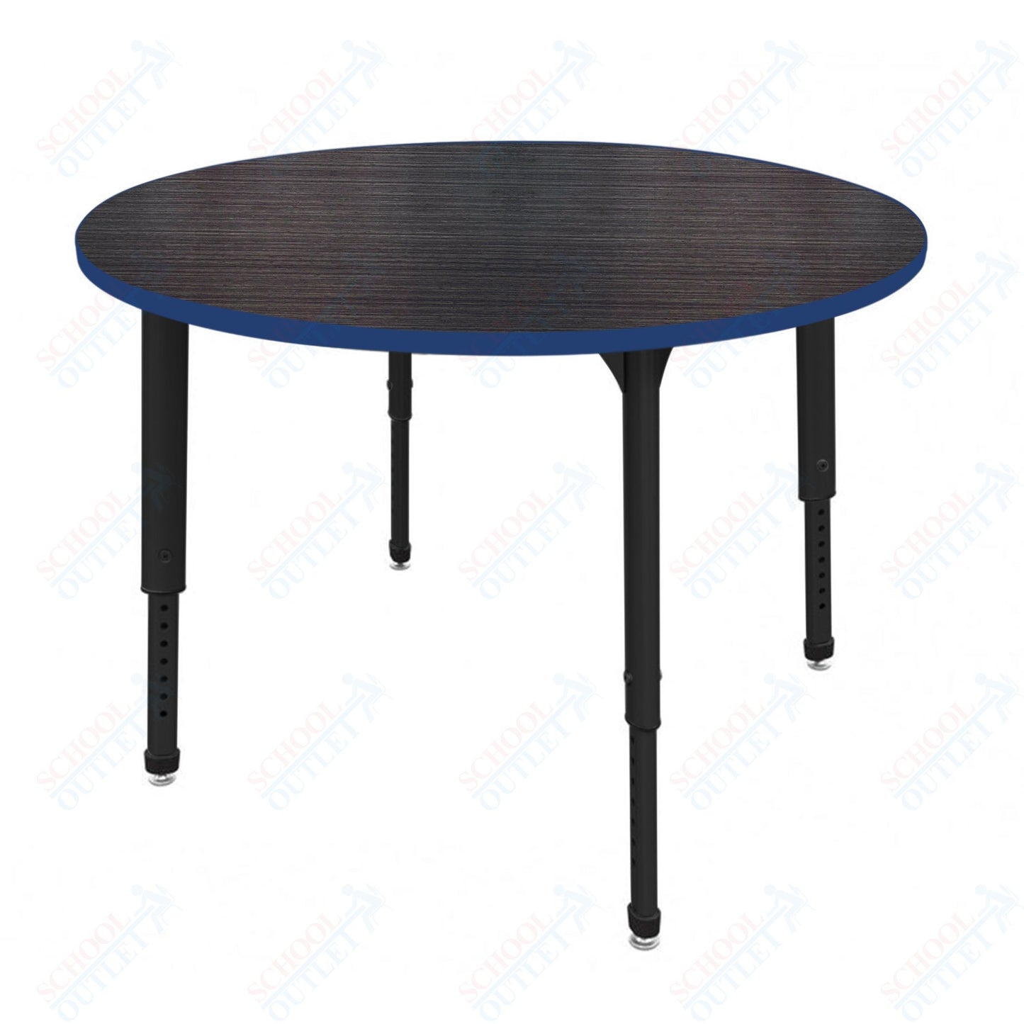 Marco Apex Series 48" Round Preschool Activity Table Height Adjustable Legs 17"-24" (38-2266-MB)