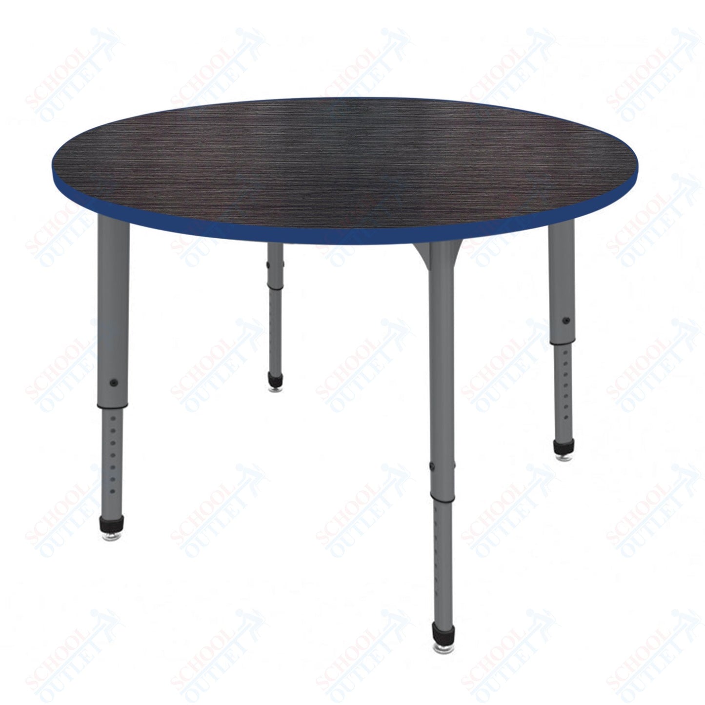 Marco Apex Series 48" Round Preschool Activity Table Height Adjustable Legs 17"-24" (38-2266-MB)