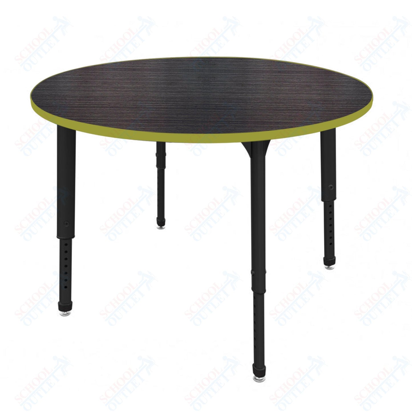 Marco Apex Series 48" Round Preschool Activity Table Height Adjustable Legs 17"-24" (38-2266-MB)