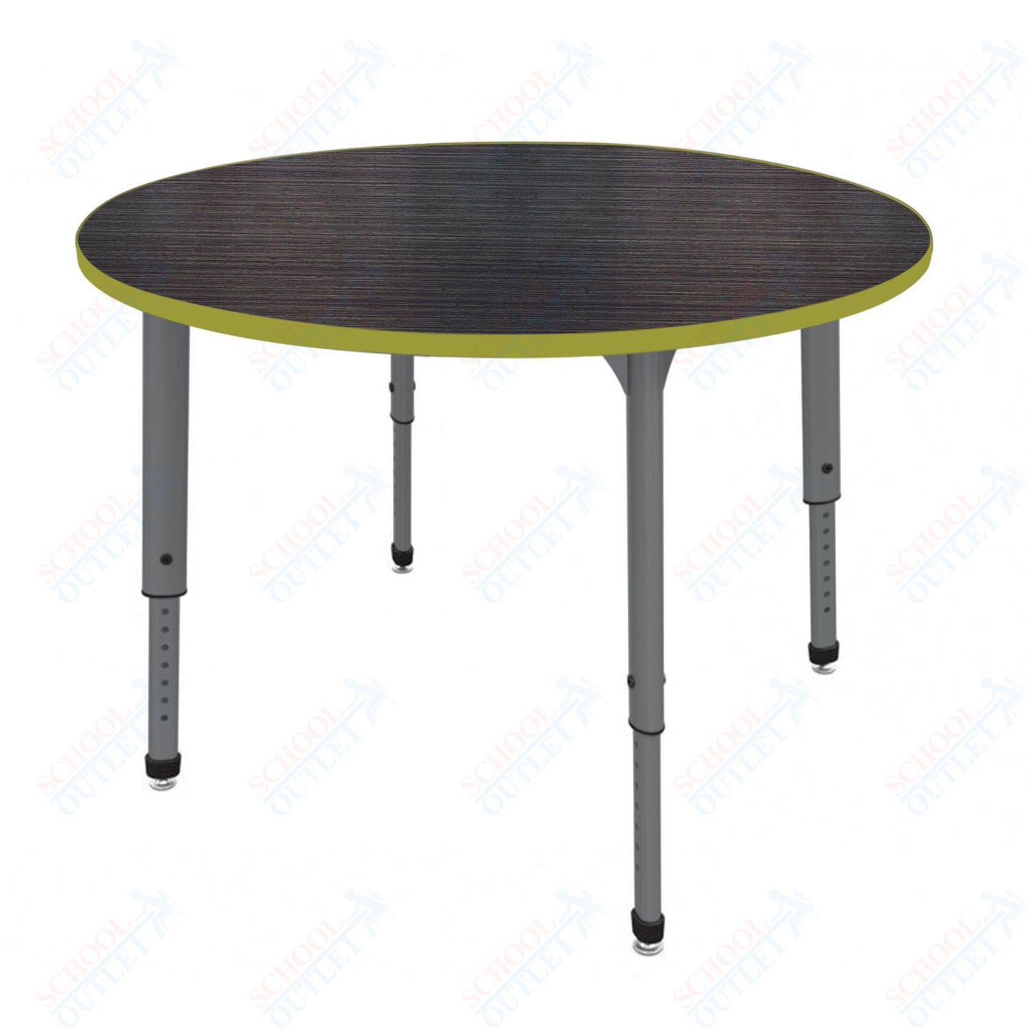 Marco Apex Series 48" Round Preschool Activity Table Height Adjustable Legs 17"-24" (38-2266-MB)