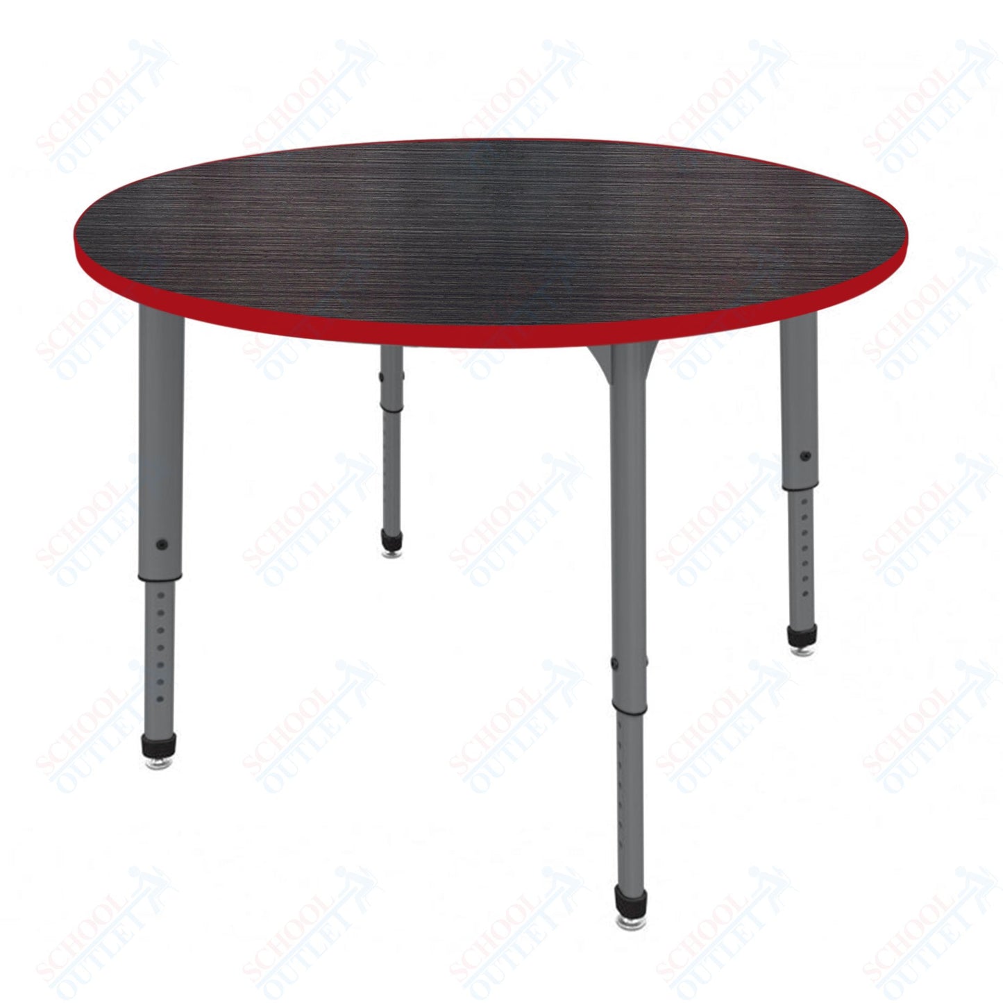 Marco Apex Series 48" Round Preschool Activity Table Height Adjustable Legs 17"-24" (38-2266-MB)