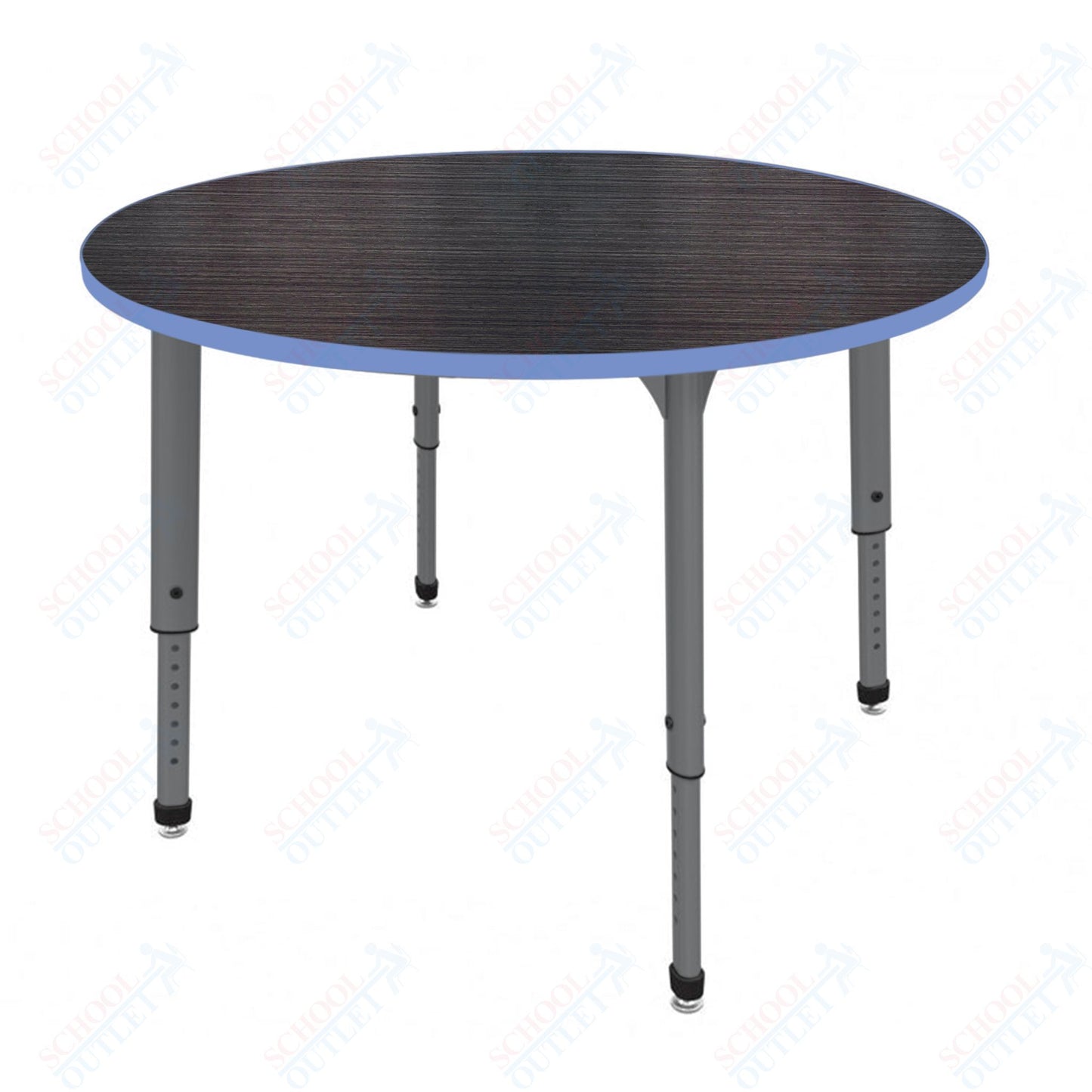 Marco Apex Series 48" Round Preschool Activity Table Height Adjustable Legs 17"-24" (38-2266-MB)