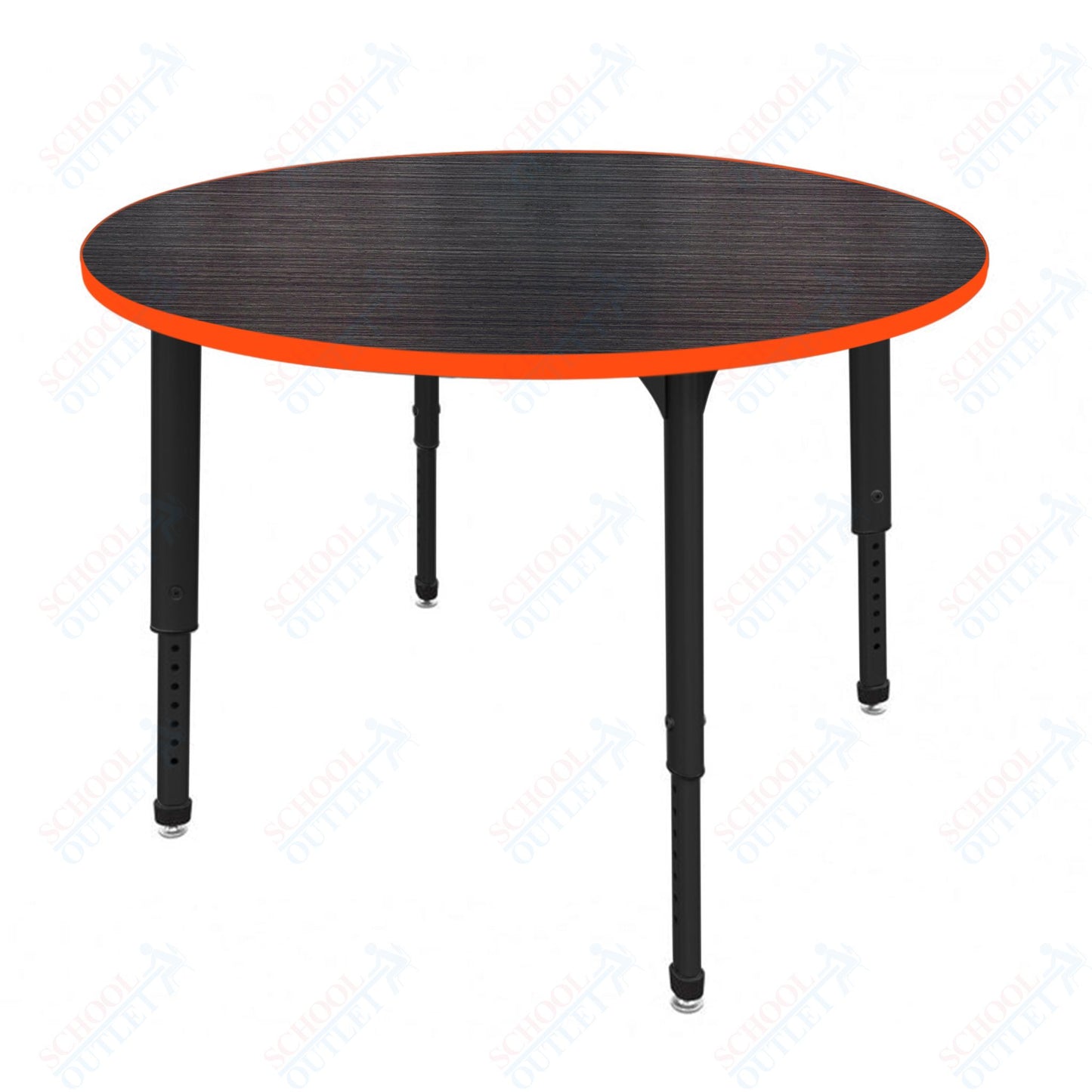 Marco Apex Series 48" Round Preschool Activity Table Height Adjustable Legs 17"-24" (38-2266-MB)
