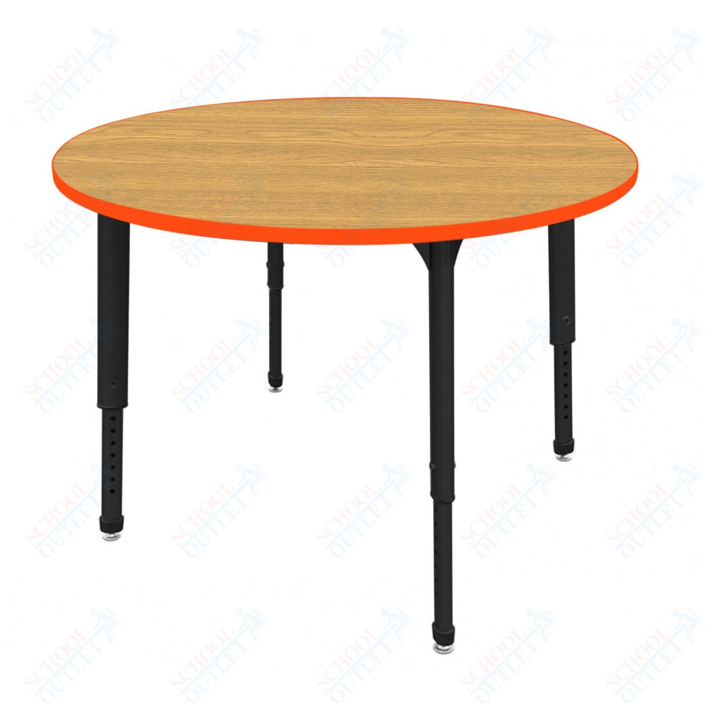 Marco Apex Series 48" Round Preschool Activity Table Height Adjustable Legs 17"-24" (38-2266-MB)