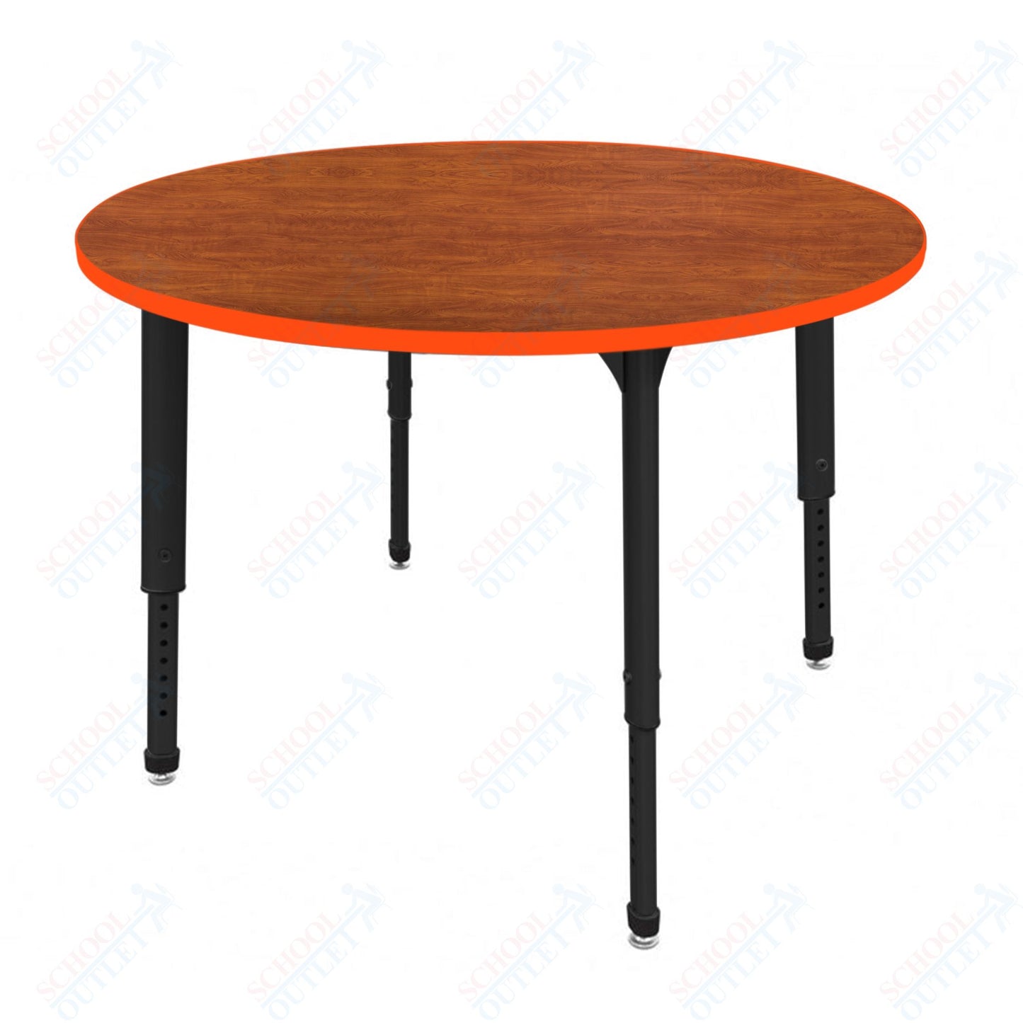 Marco Apex Series 48" Round Preschool Activity Table Height Adjustable Legs 17"-24" (38-2266-MB)