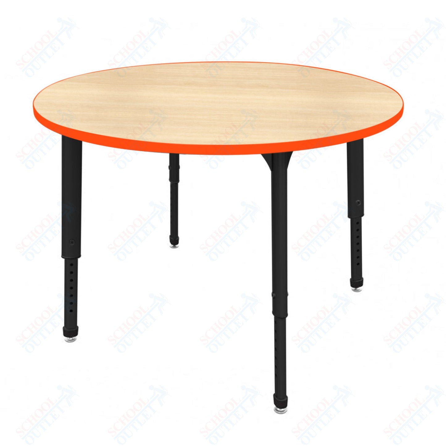 Marco Apex Series 48" Round Preschool Activity Table Height Adjustable Legs 17"-24" (38-2266-MB)