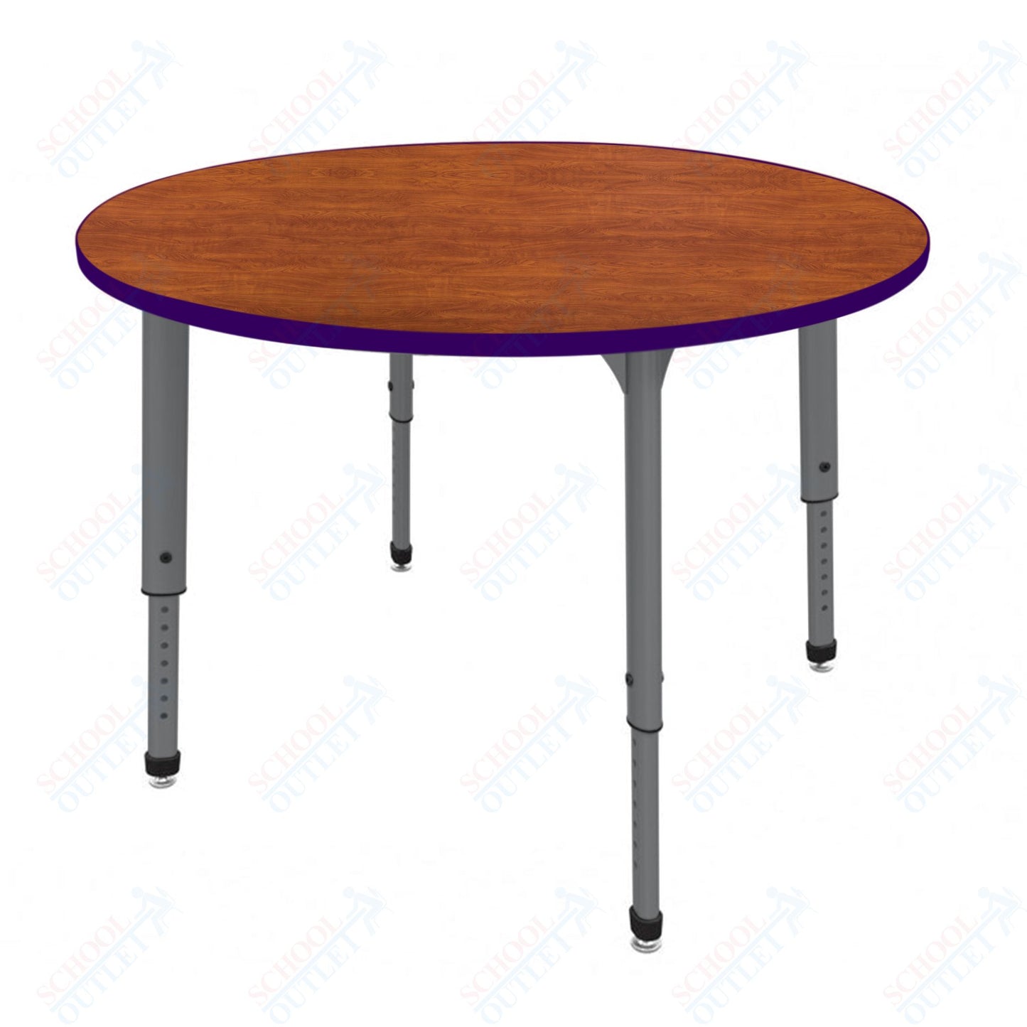 Marco Apex Series 48" Round Preschool Activity Table Height Adjustable Legs 17"-24" (38-2266-MB)