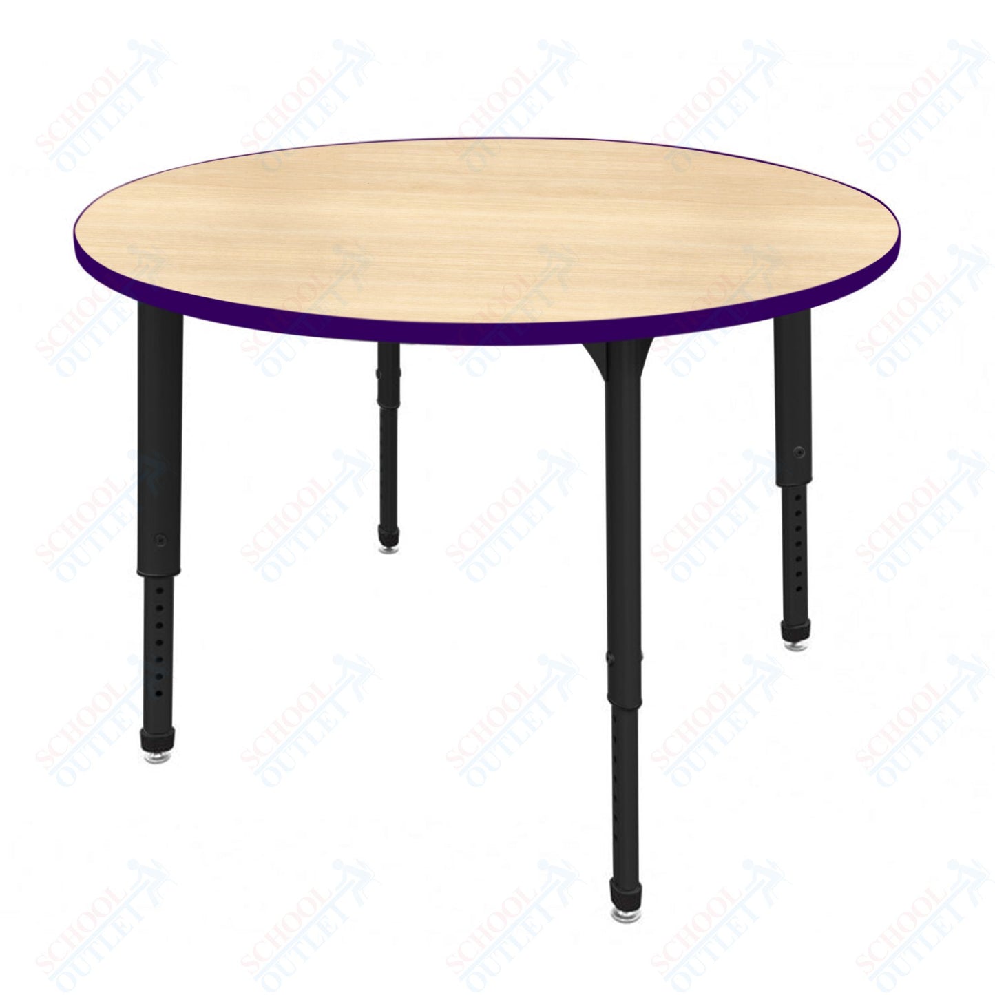 Marco Apex Series 48" Round Preschool Activity Table Height Adjustable Legs 17"-24" (38-2266-MB)