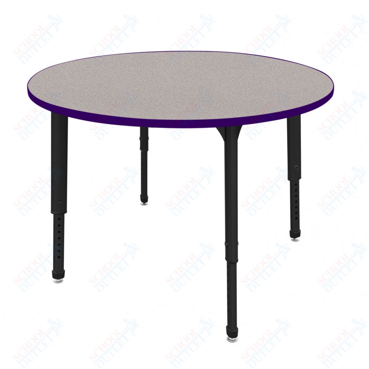 Marco Apex Series 48" Round Preschool Activity Table Height Adjustable Legs 17"-24" (38-2266-MB)
