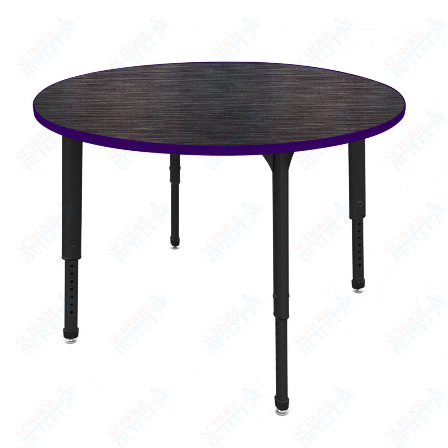 Marco Apex Series 48" Round Preschool Activity Table Height Adjustable Legs 17"-24" (38-2266-MB)