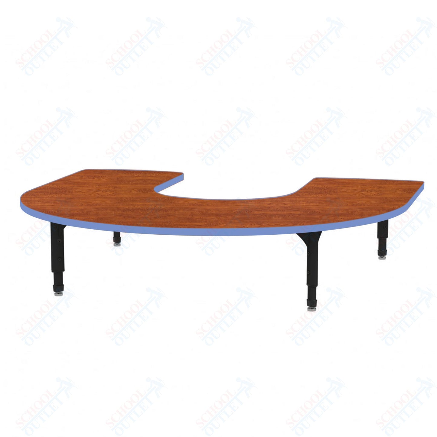 Marco Horseshoe Floor Table 60" x 66" Adjustable Height 12"-15" (38-2270-MC)