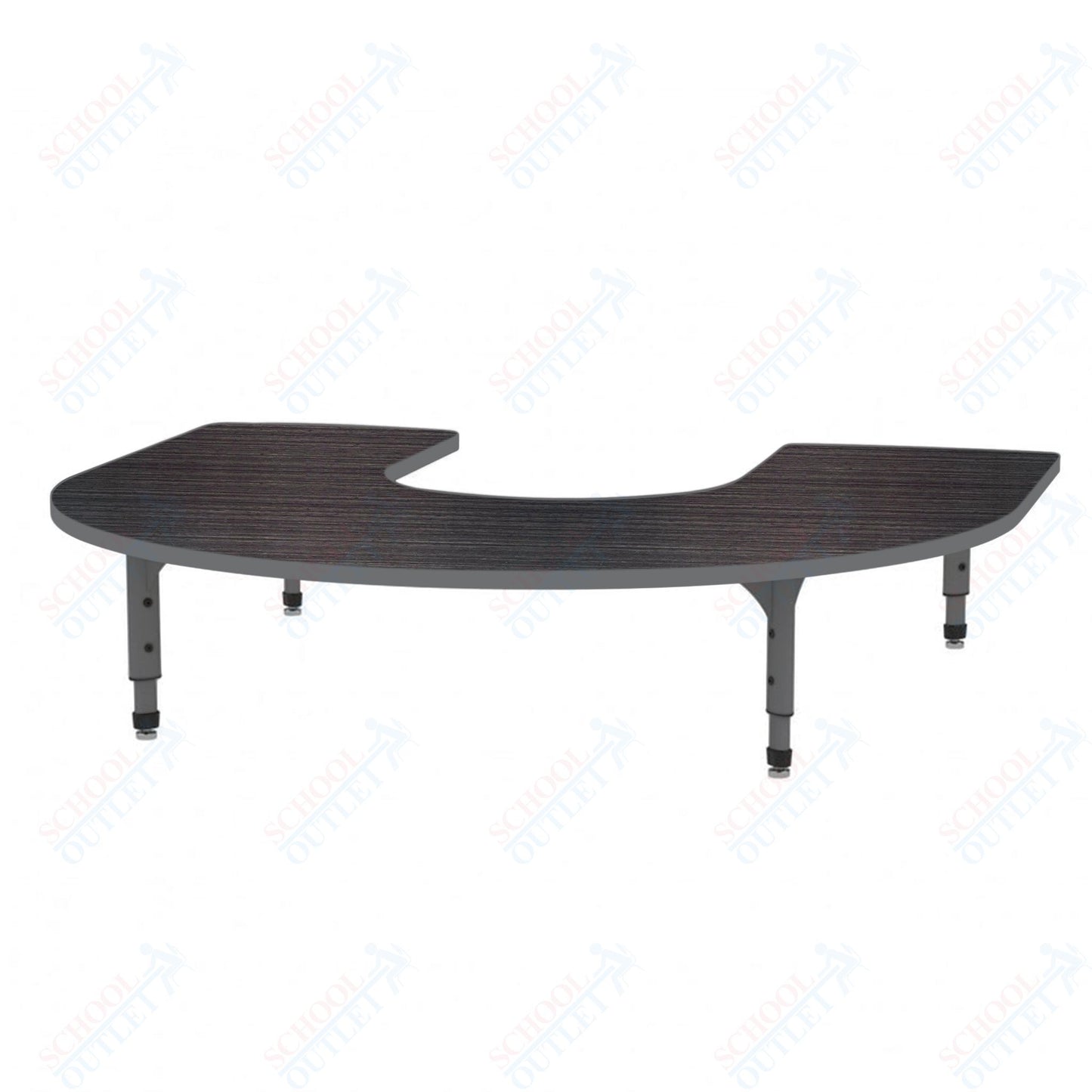 Marco Horseshoe Floor Table 60" x 66" Adjustable Height 12"-15" (38-2270-MC)