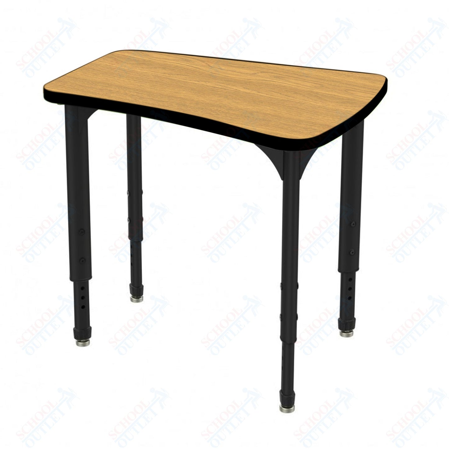 Marco Apex Series Flare Preschool Collaborative Desk 30" x 24" Adjustable Height 17"-24" (38-2274-MB)